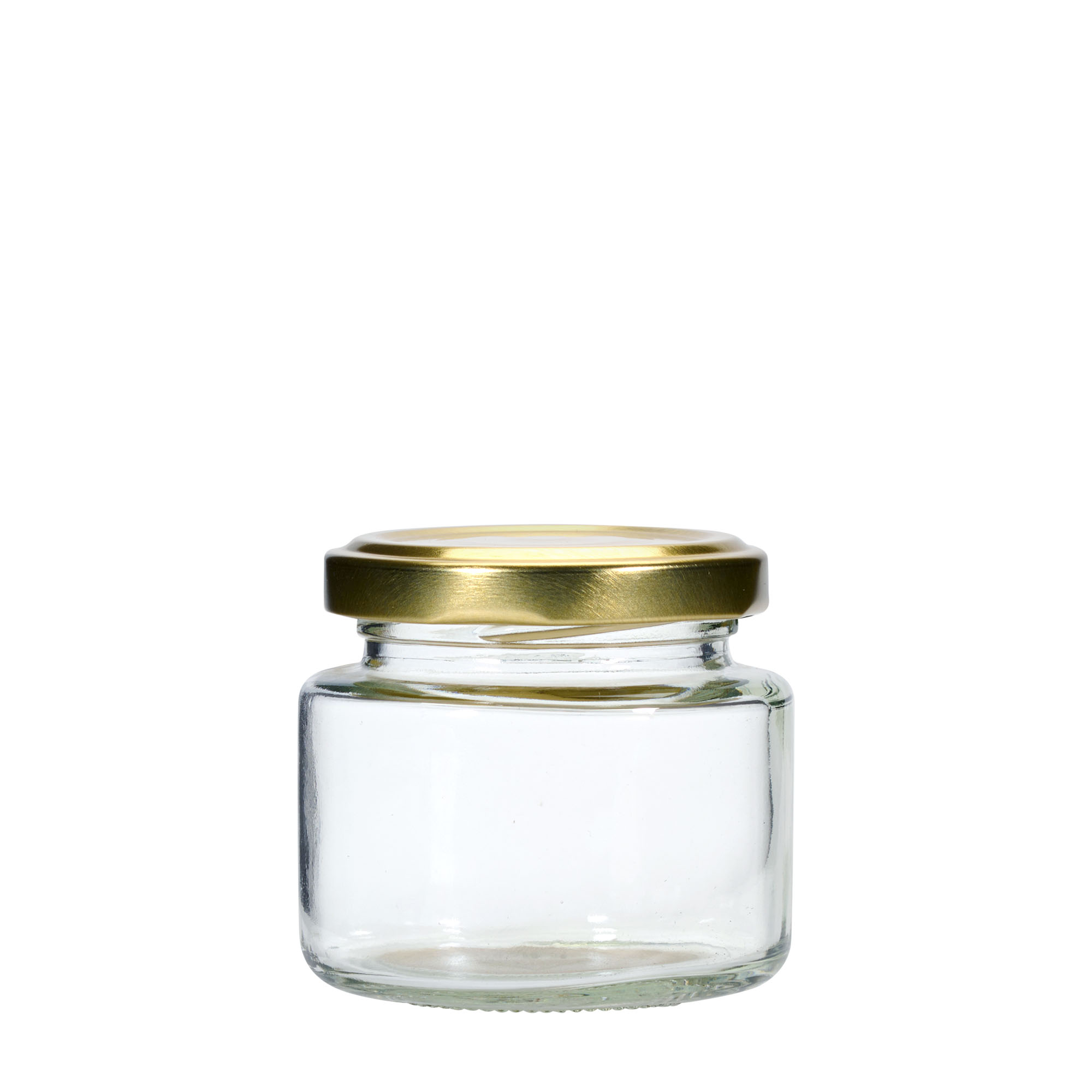 110 ml ronde glazen pot, opening: Twist-Off (TO 53) 110 ml ronde glazen pot, opening: Twist-Off (TO 53)