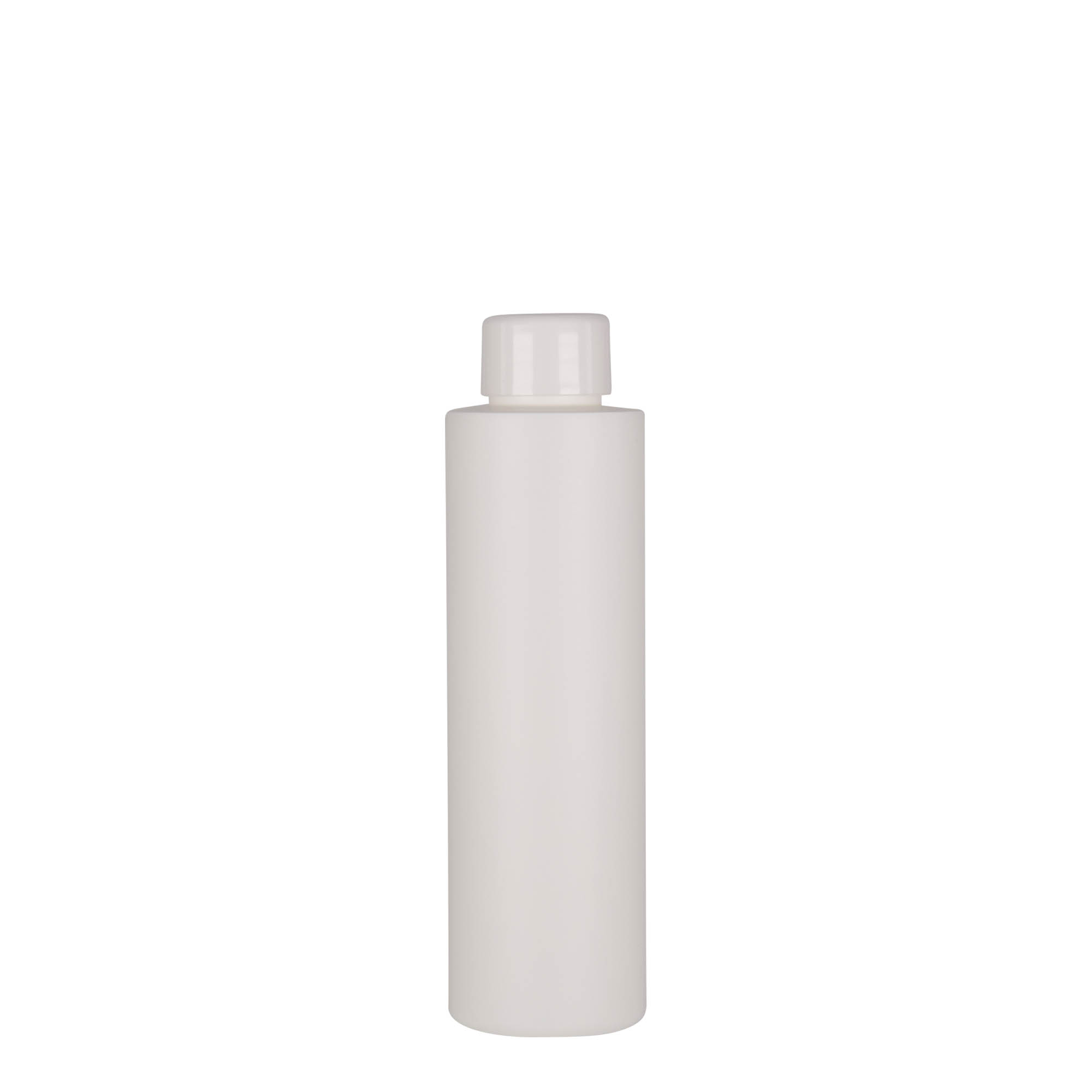 Plastic fles 'Pipe', 150 ml, HDPE, wit, monding: GPI 24/410
