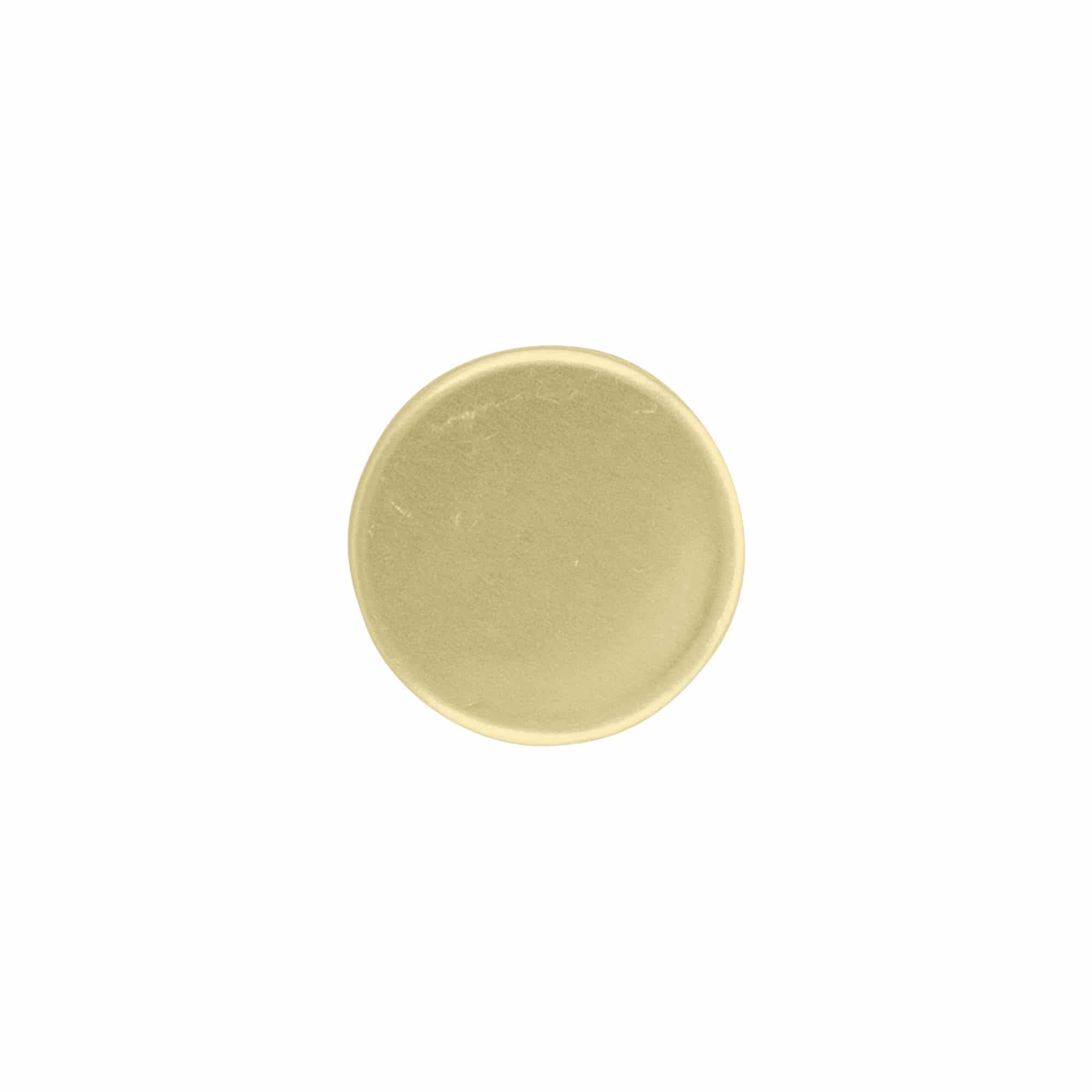 Schroefdop met schenkinzet, metaal-kunststof, goud, voor opening: PP 31,5