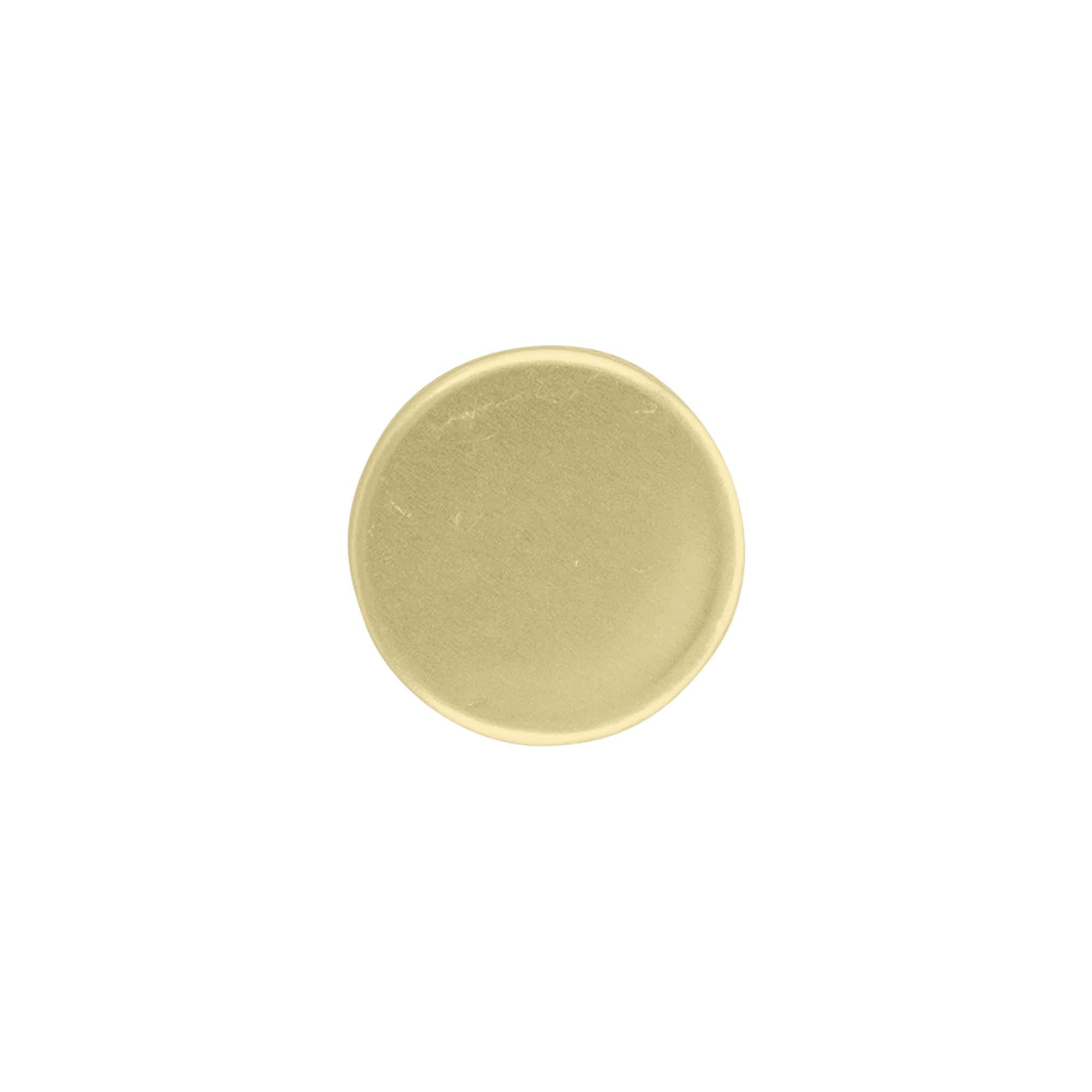 Schroefdop met schenkinzet, metaal-kunststof, goud, voor opening: PP 31,5
