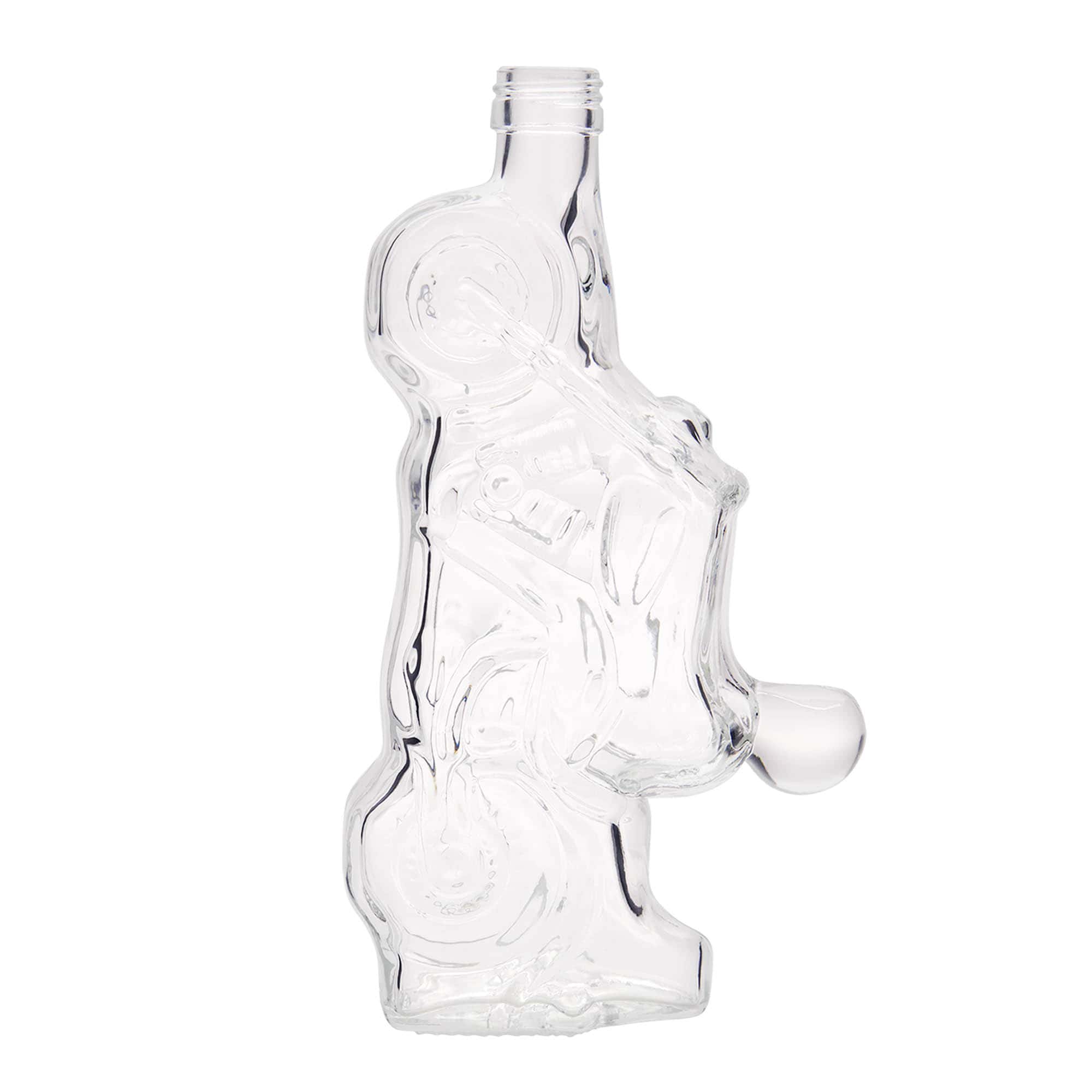 350 ml glazen fles 'Motorfiets', opening: PP 28