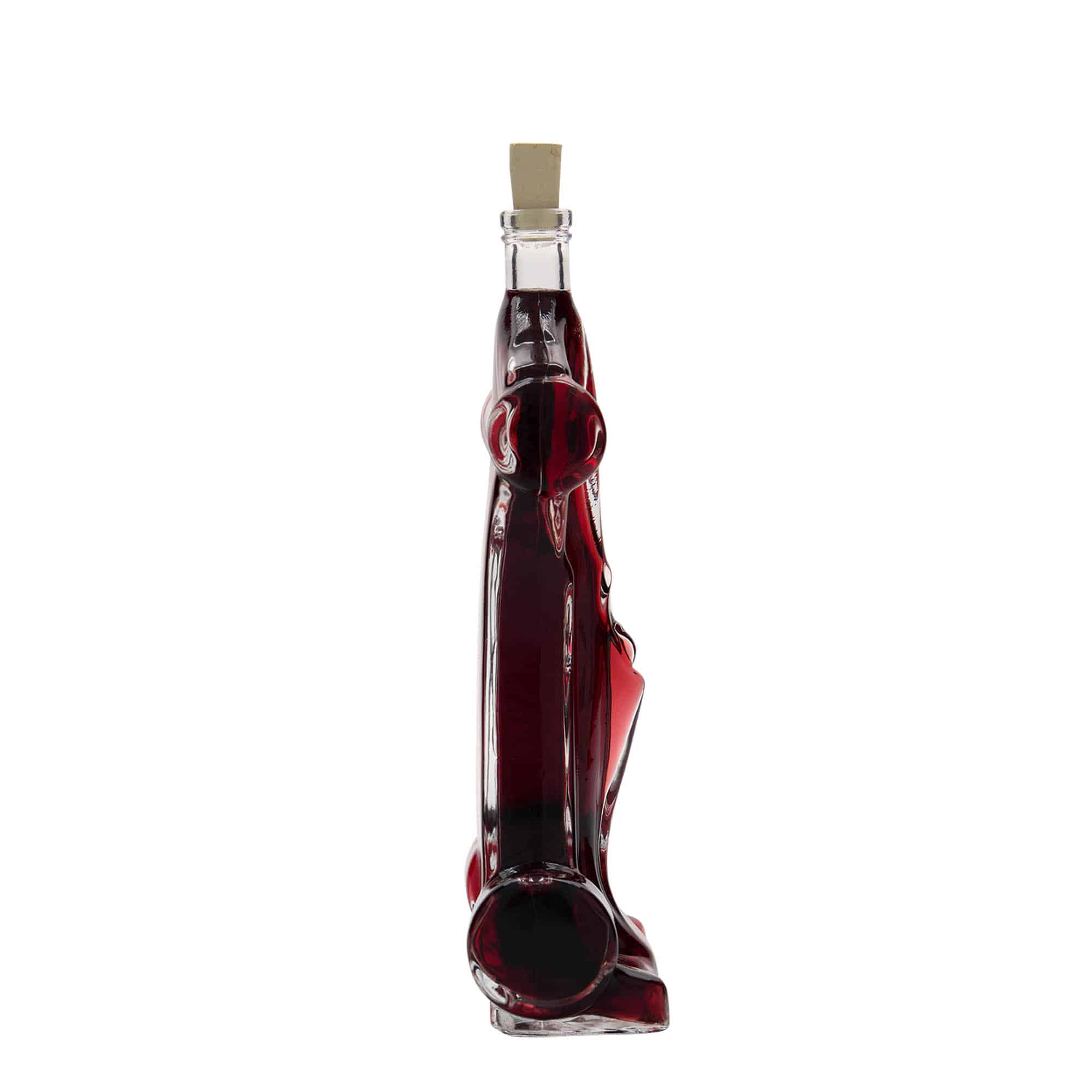 200 ml glazen fles 'Racewagen', opening: kurk