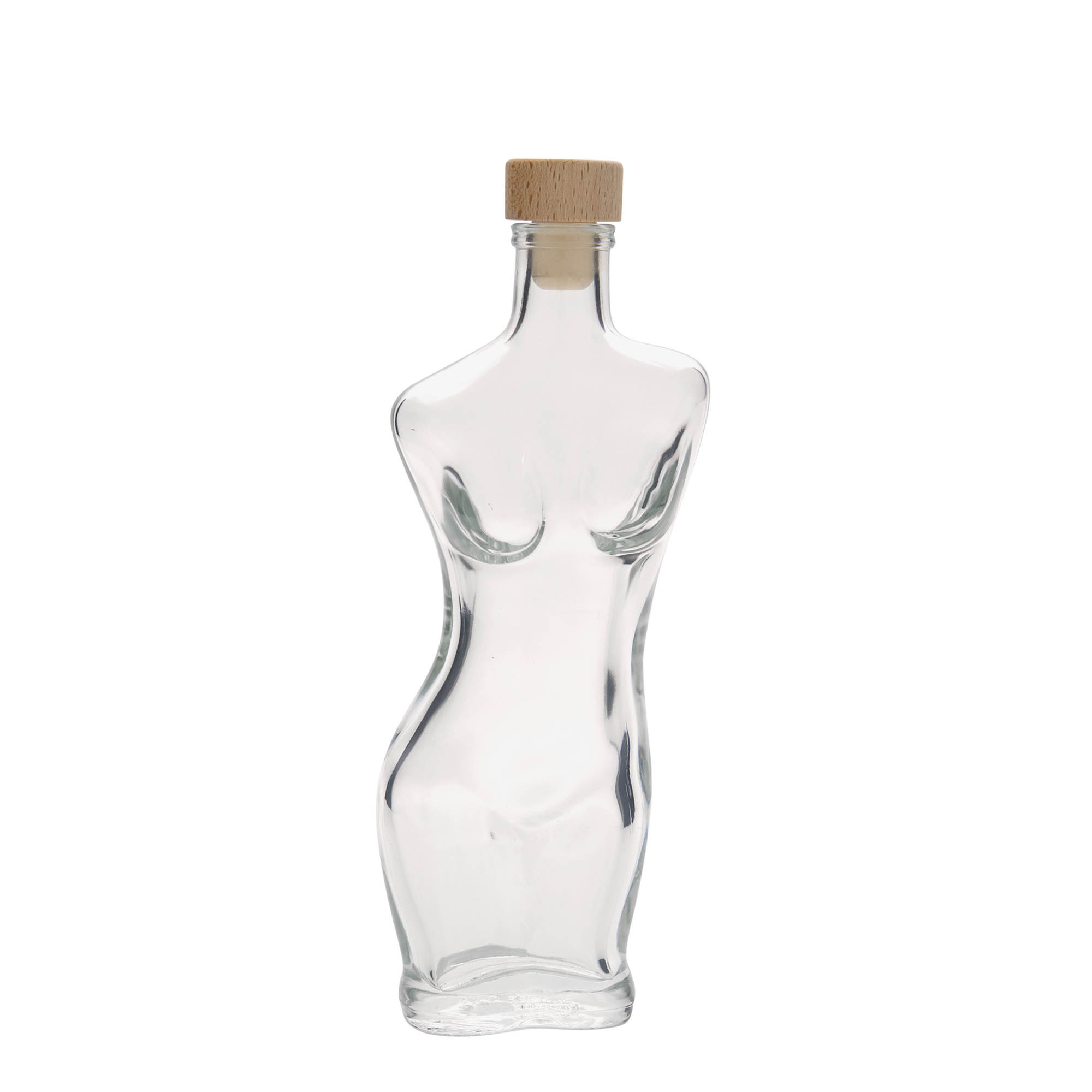 200 ml glazen fles 'Eva', opening: kurk 200 ml glazen fles 'Eva', opening: kurk