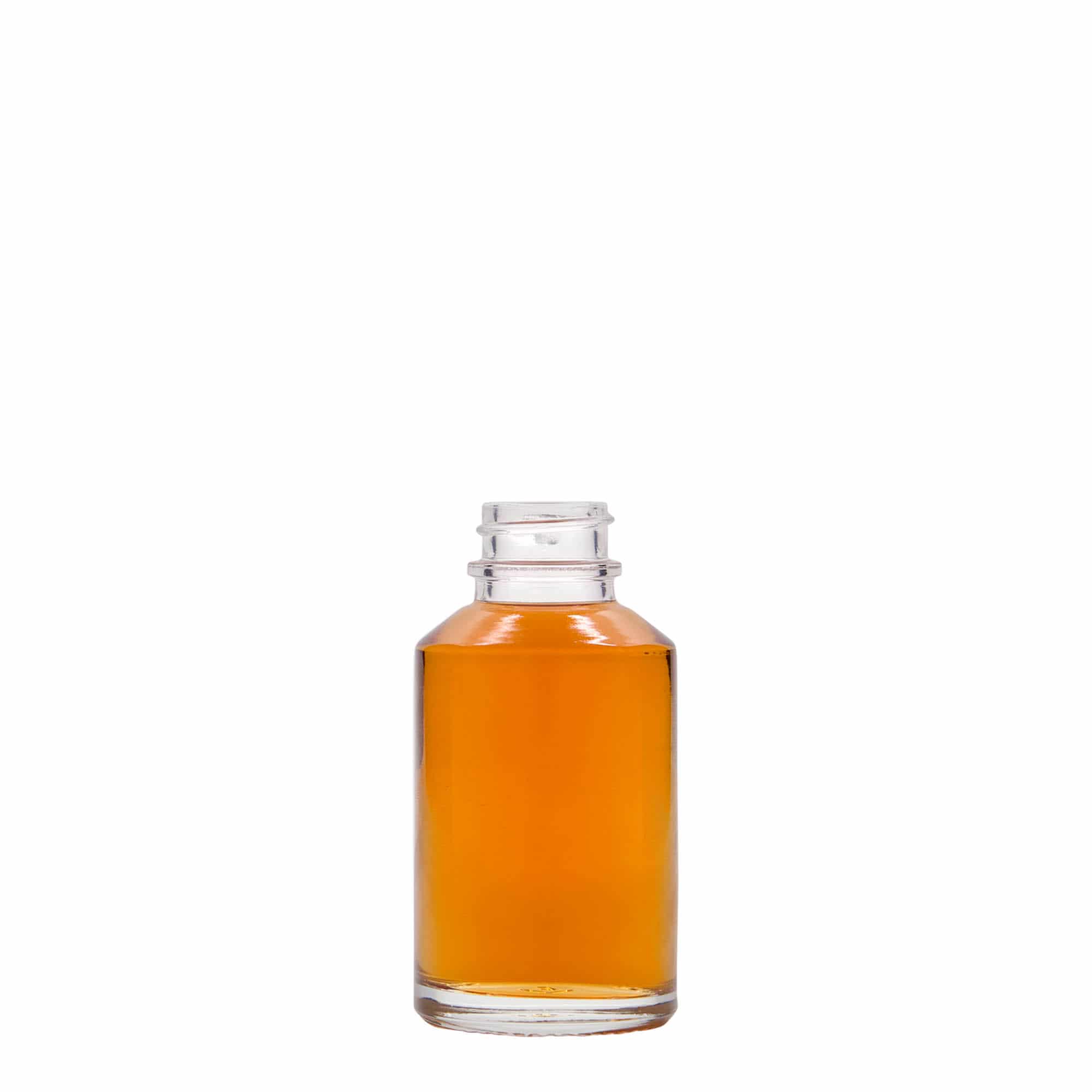50 ml glazen fles 'Hella', opening: GPI 22 50 ml glazen fles 'Hella', opening: GPI 22