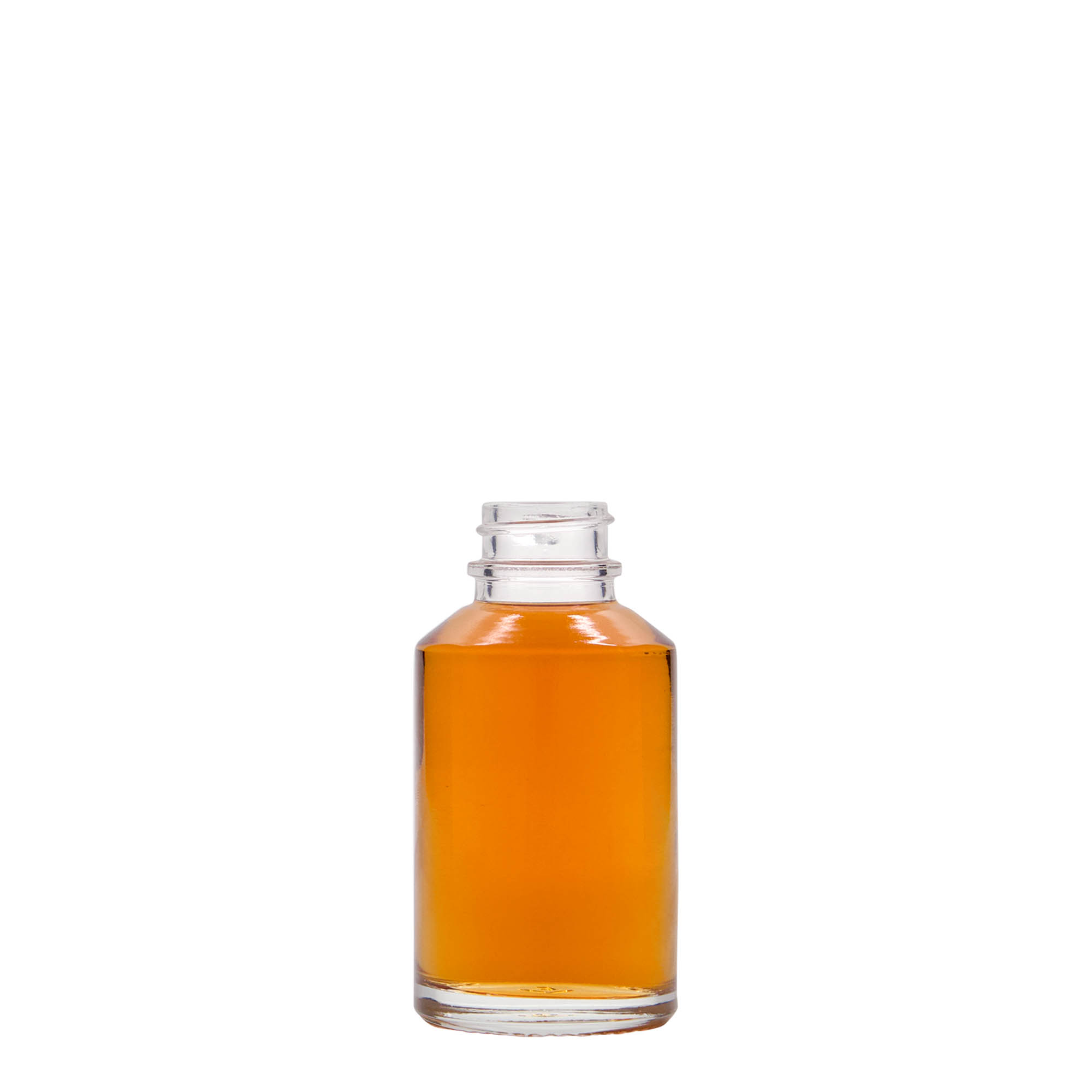 50 ml glazen fles 'Hella', opening: GPI 22 50 ml glazen fles 'Hella', opening: GPI 22