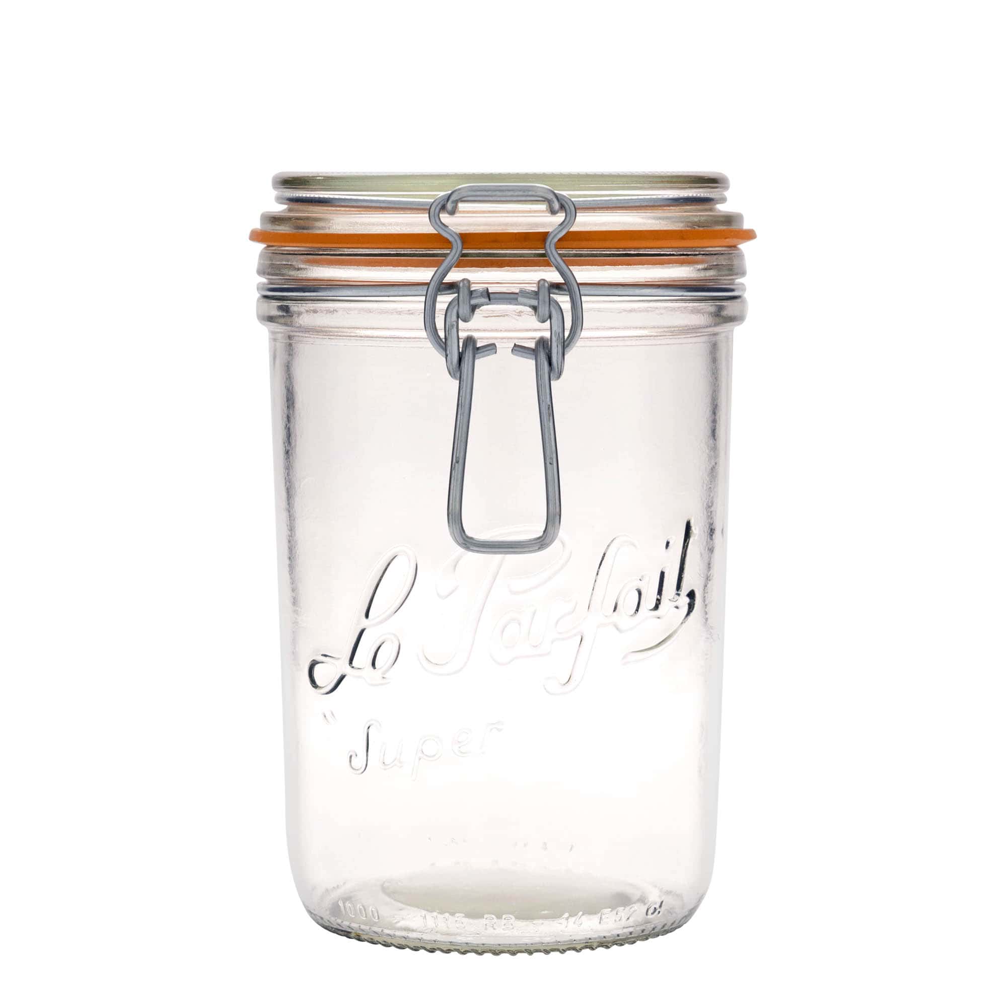 1.000 ml draadbeugelglas 'Le Parfait Super Terrine', opening: draadbeugelsluiting