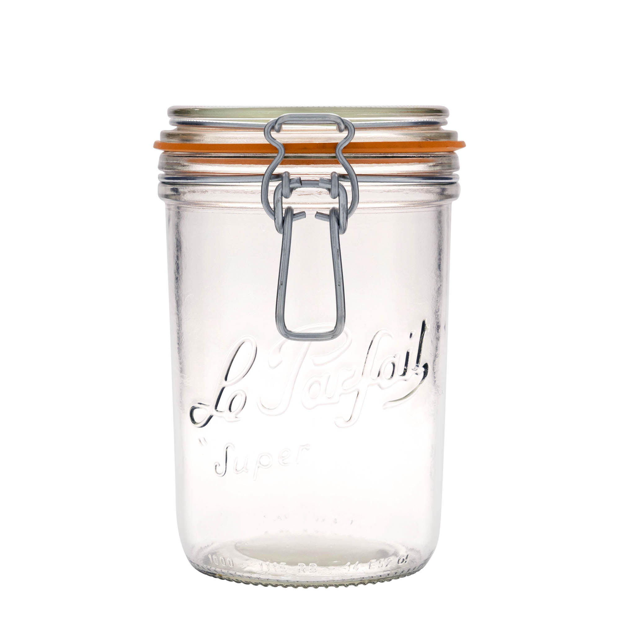 1.000 ml draadbeugelglas 'Le Parfait Super Terrine', opening: draadbeugelsluiting