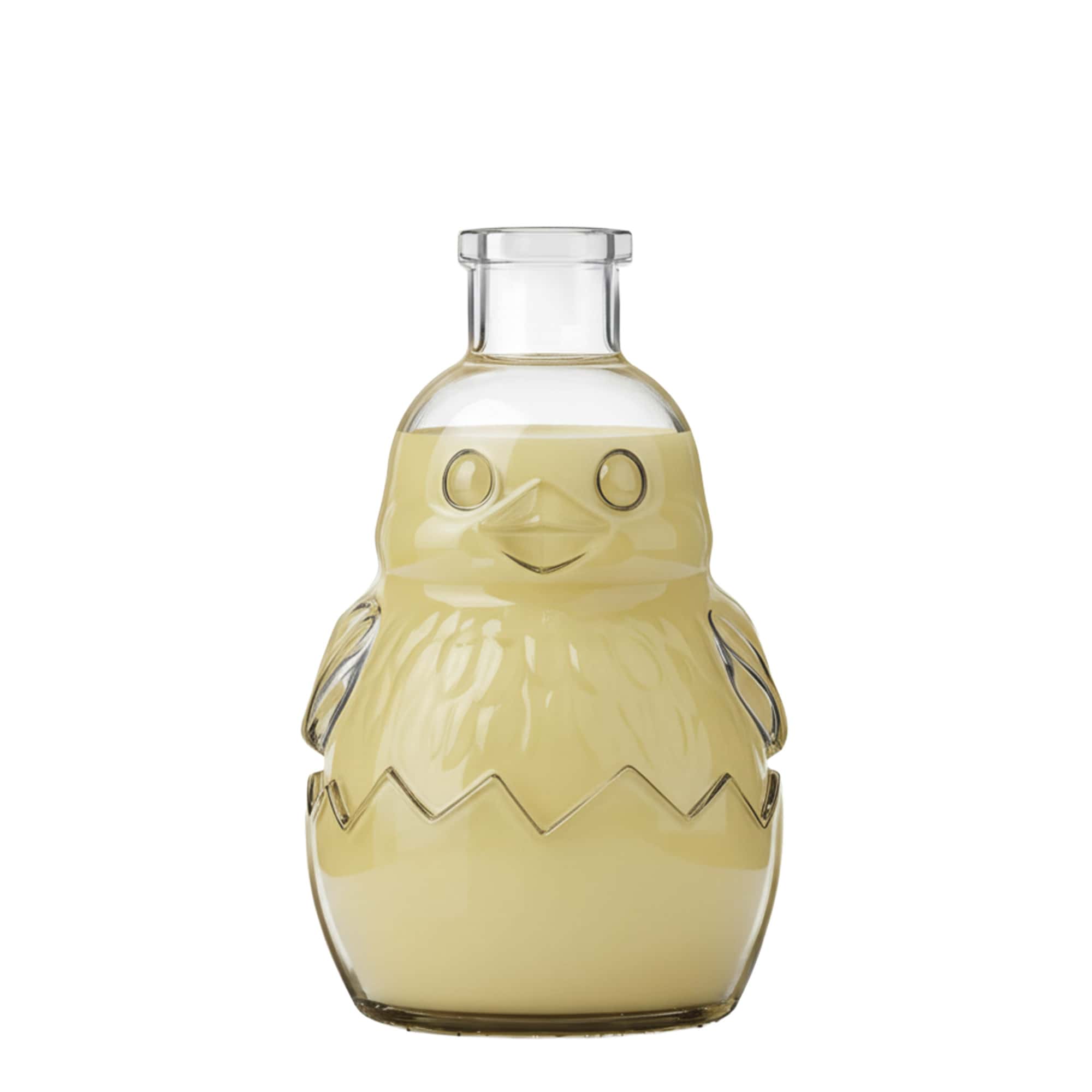 200 ml glazen fles 'Kuiken', hals: kurk