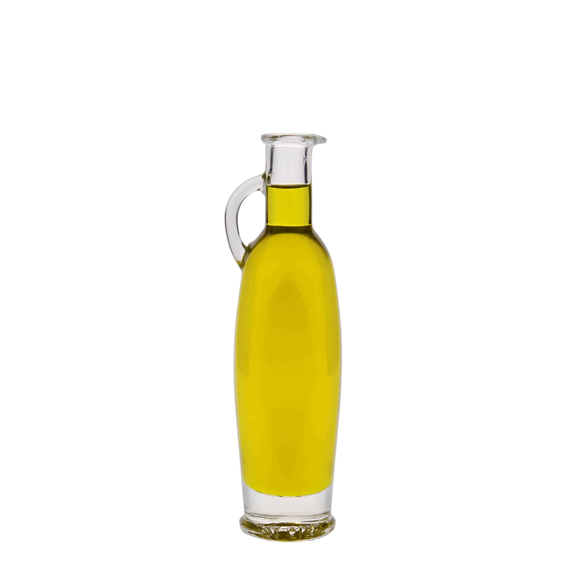 100 ml glazen fles 'Eleganta', ovaal, opening: kurk