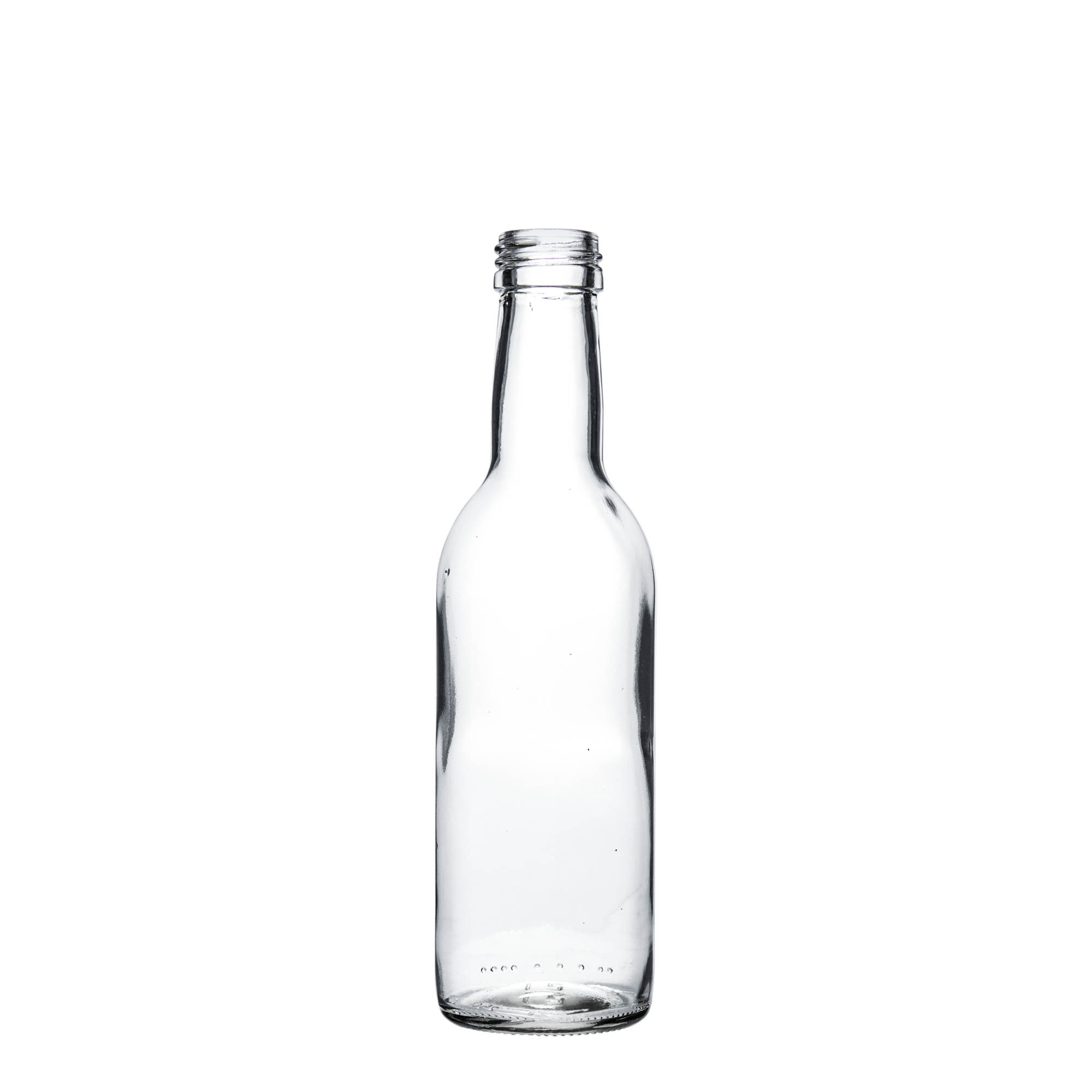 250 ml glazen fles 'Bordeaux', hals: PP 28 250 ml glazen fles 'Bordeaux', hals: PP 28