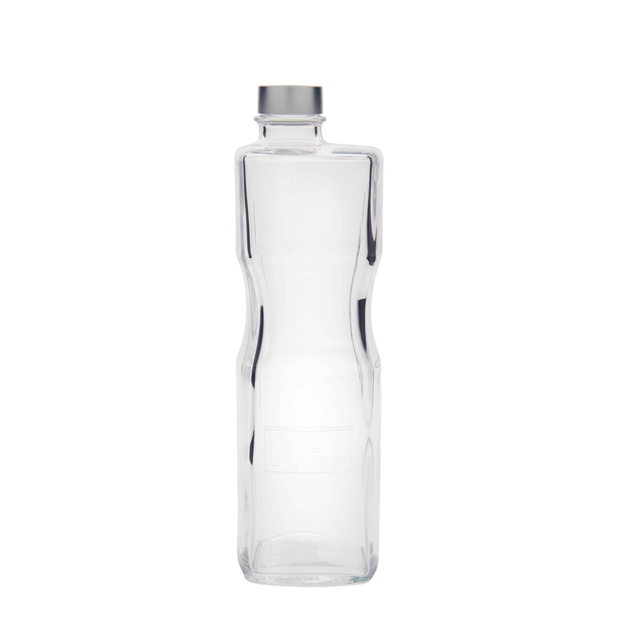 Glazen fles 'Optima Juice', 1000 ml, rechthoekig, monding: schroefsluiting