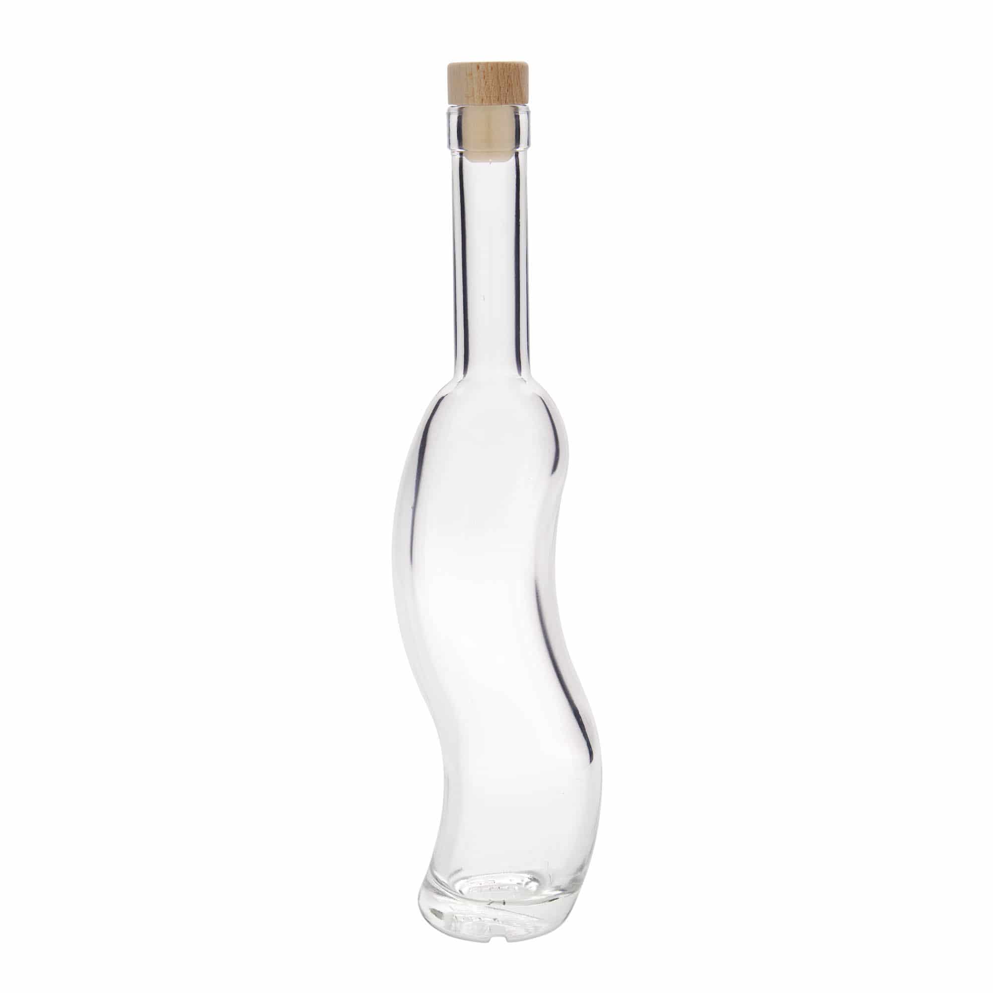 350 ml glazen fles 'La-Ola', halfrond, opening: kurk