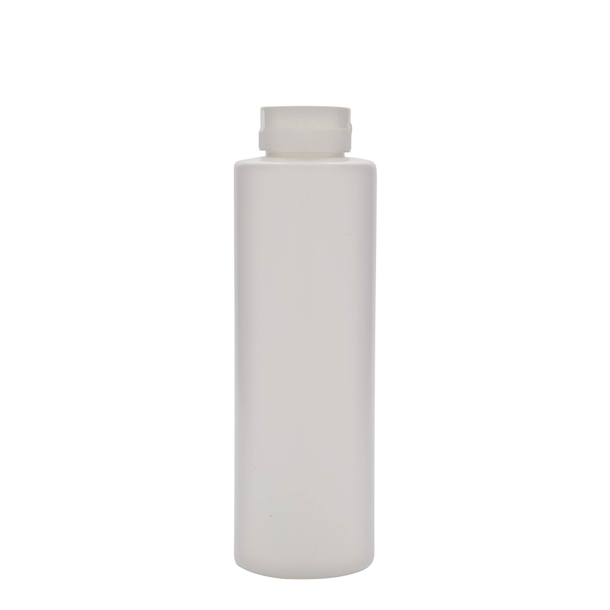 500 ml sausfles, LDPE-kunststof, wit, opening: 38/400