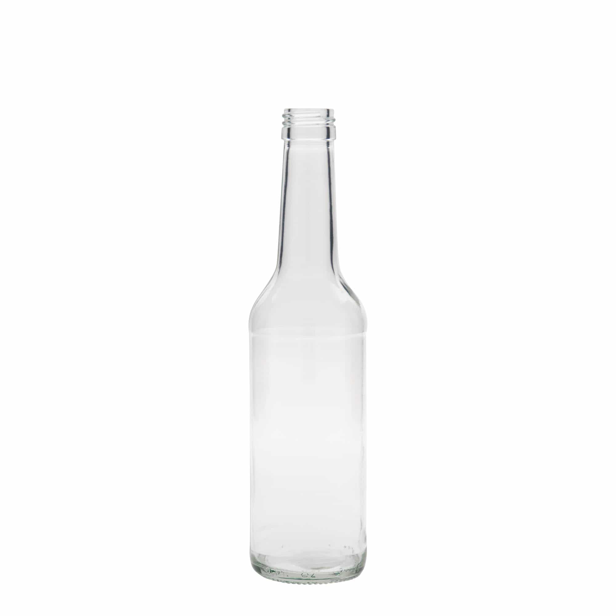 350 ml glazen fles met rechte hals, monding: PP 28
