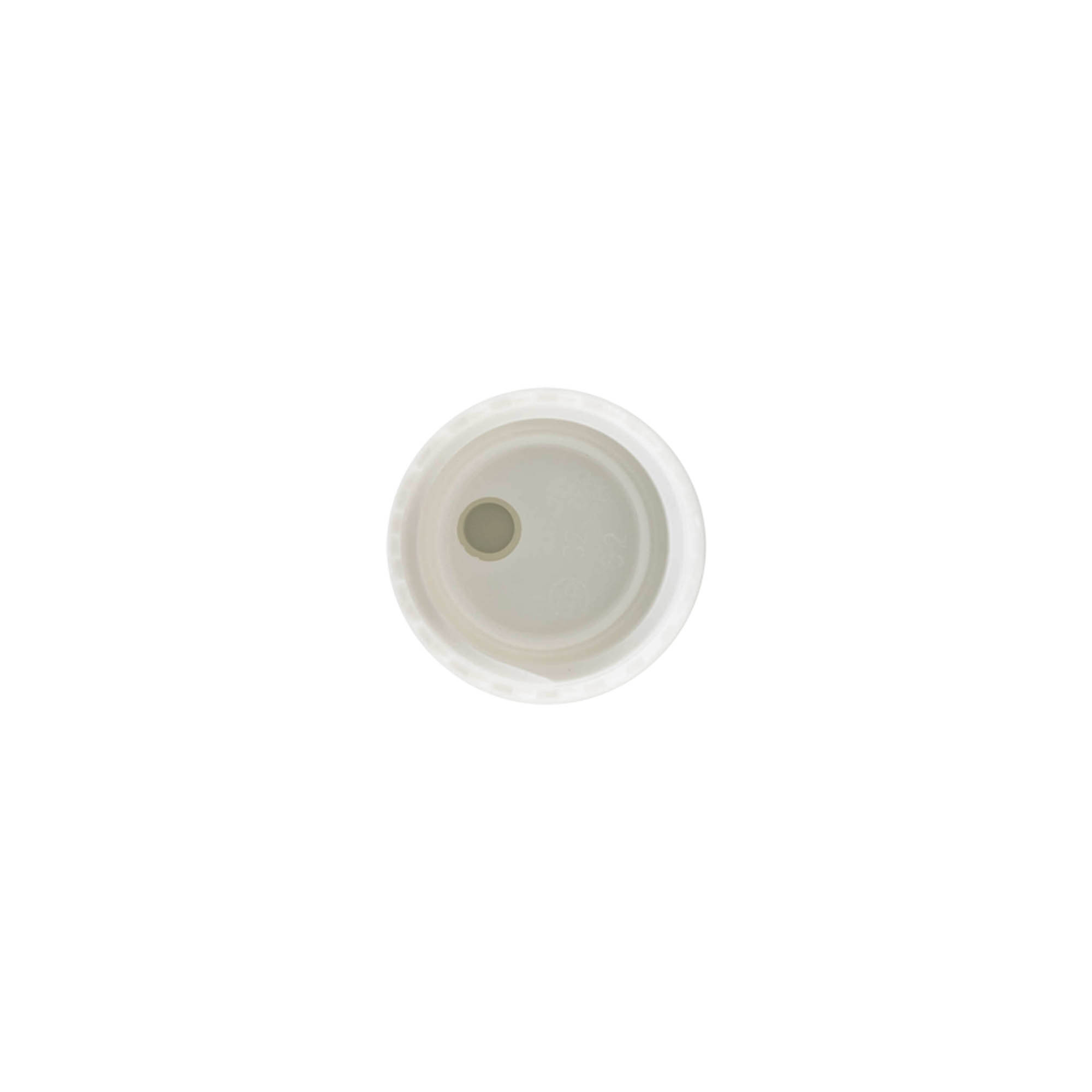 Schroefdop Disc Top, PP-kunststof, wit, voor opening: 24/410