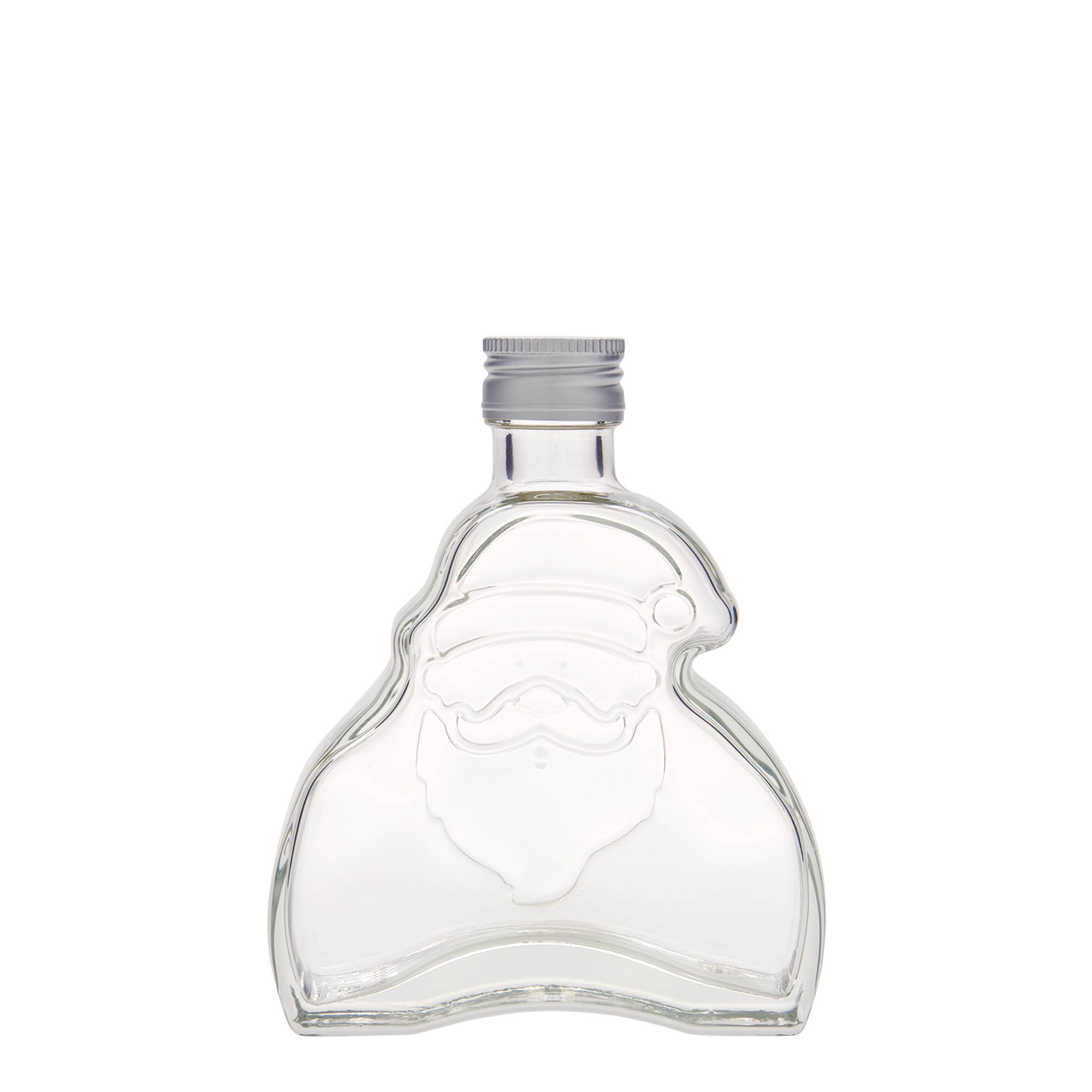 200 ml glazen fles 'Santa Claus', hals: PP 28 200 ml glazen fles 'Santa Claus', hals: PP 28