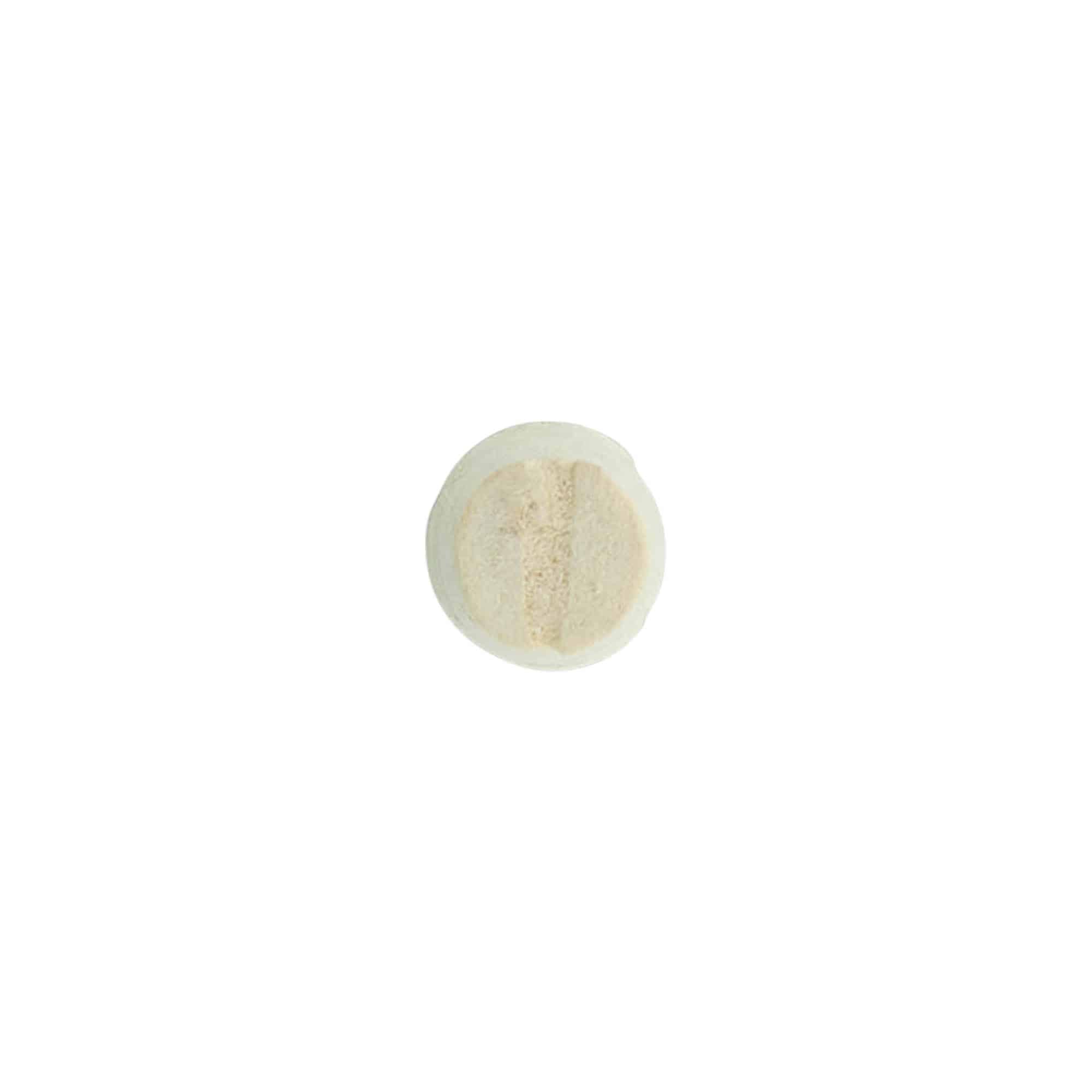Conische kurk 9-12 x 22, perskurk, beige, voor monding: kurk