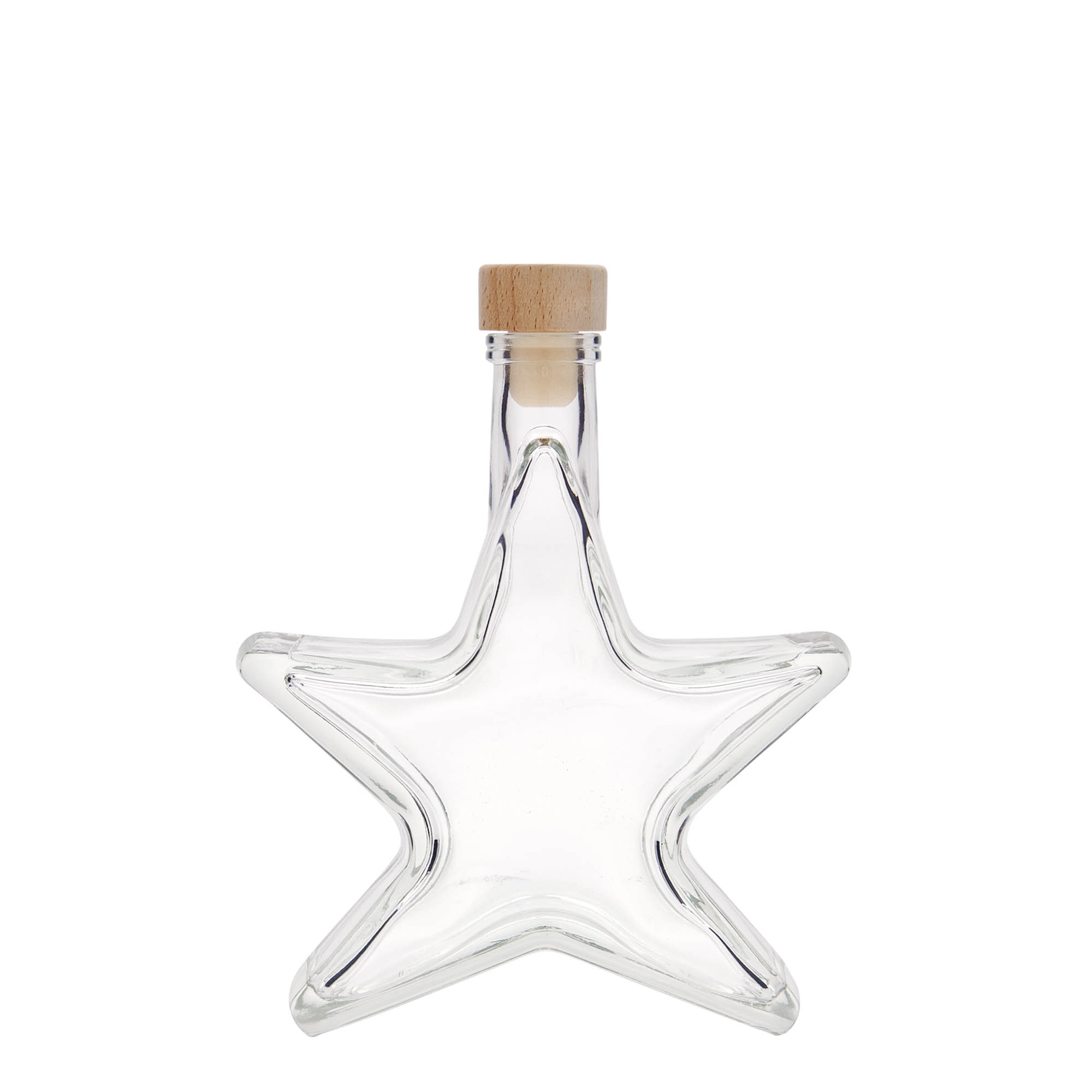 200 ml glazen fles 'Stern', monding: kurk 200 ml glazen fles 'Stern', monding: kurk
