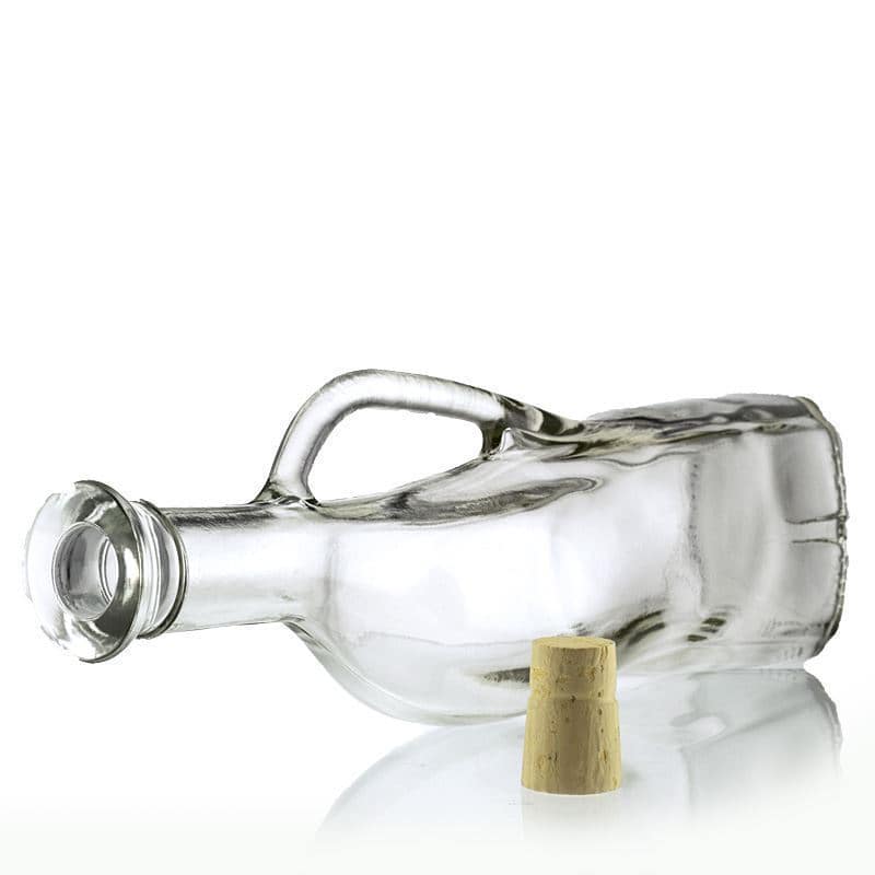 Glazen fles 'Josephina', 750 ml, ovaal, monding: kurk
