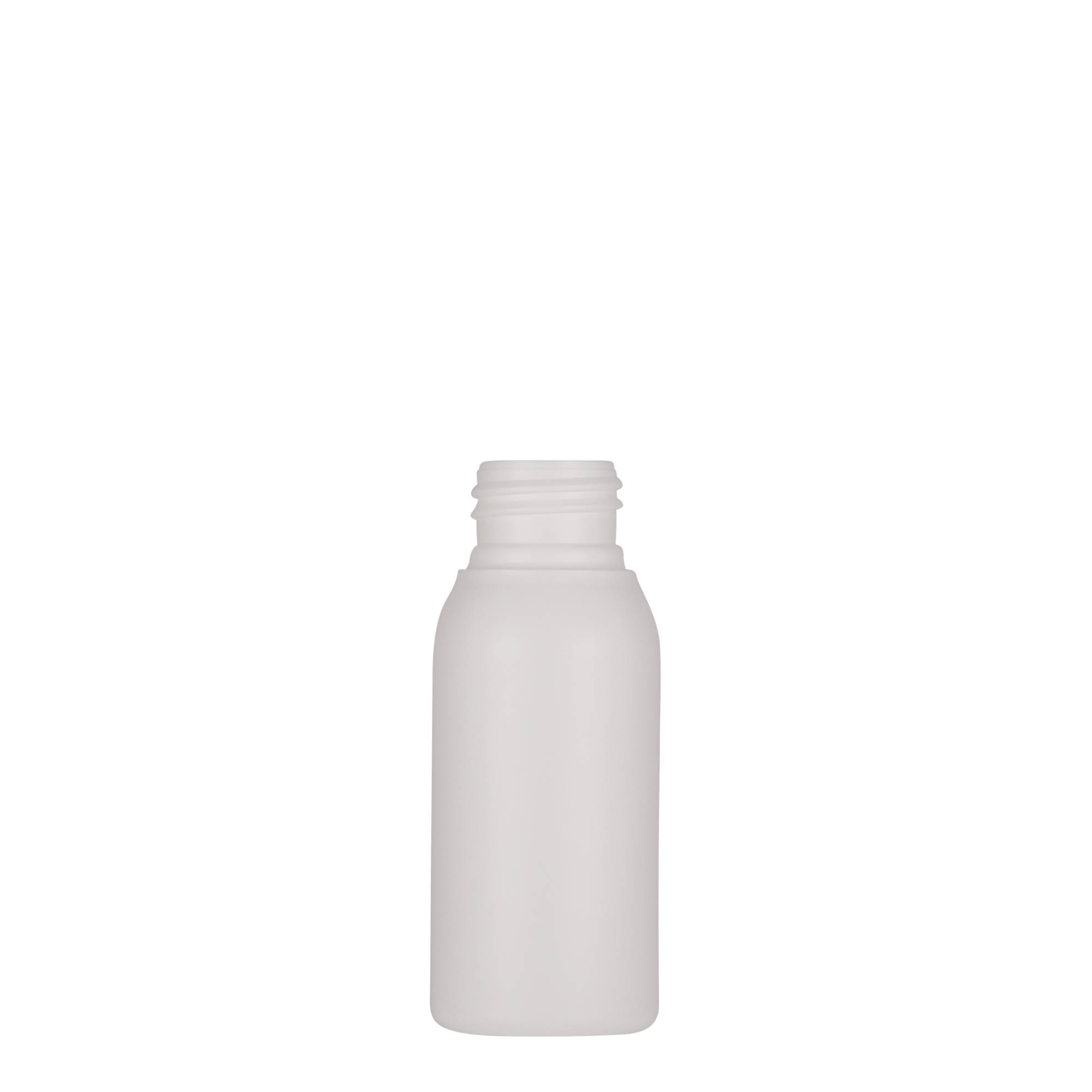 50 ml kunststoffles 'Tuffy', HDPE, wit, hals: 24/410