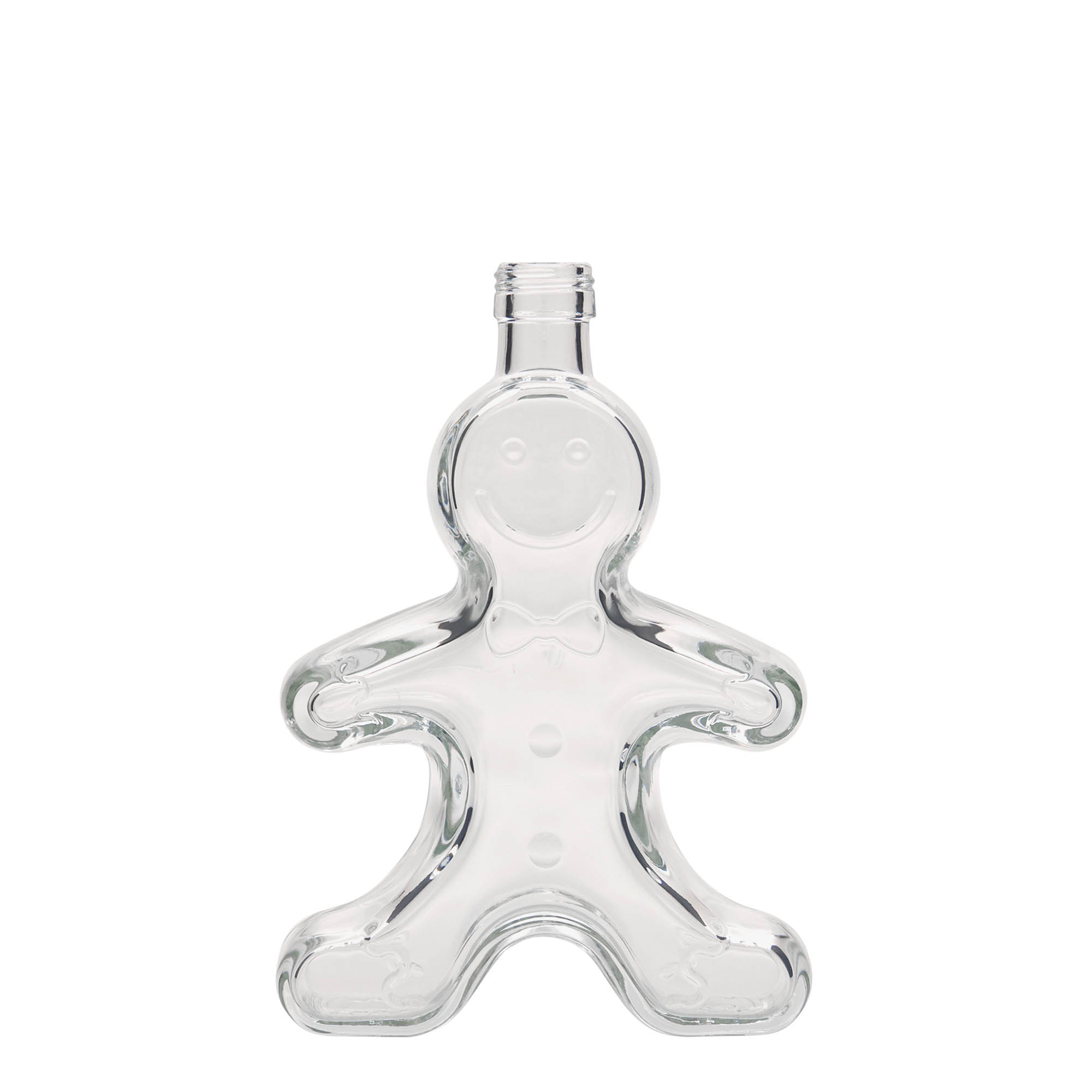 250 ml glazen fles 'Lebkuchenmann', hals: PP 24 250 ml glazen fles 'Lebkuchenmann', hals: PP 24