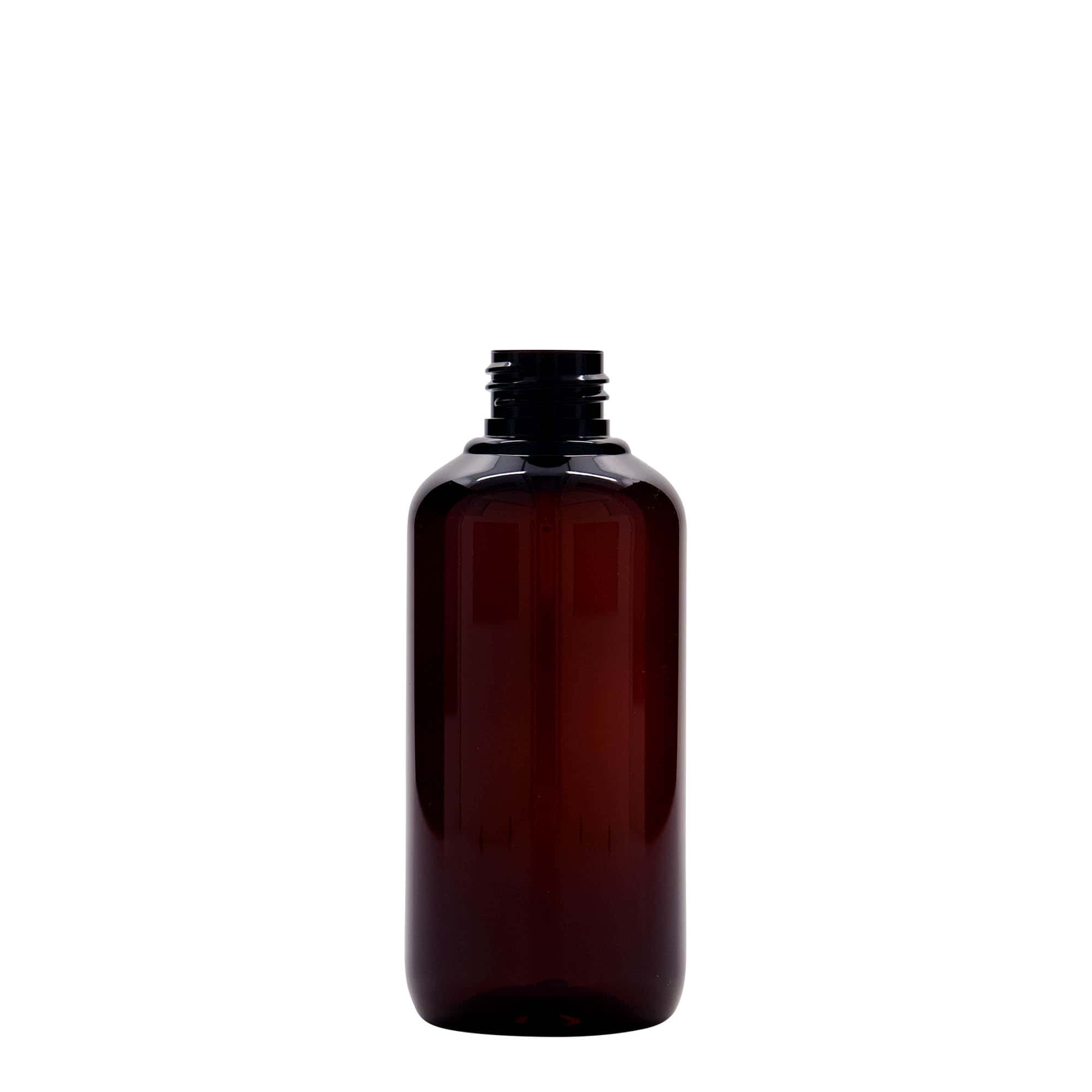 200 ml recyclebare kunststoffles 'Victor's Best', PCR, bruin, opening: 24/410