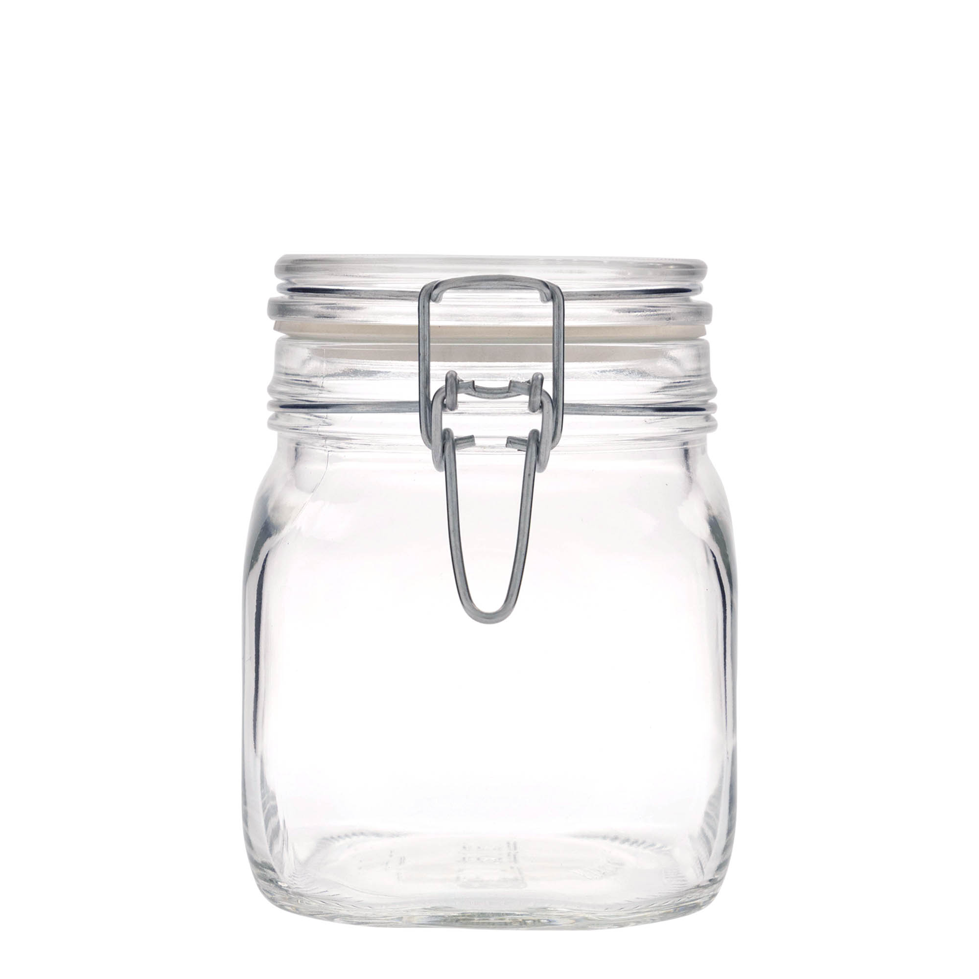 750 ml draadbeugelglas 'Fido', vierkant, opening: draadbeugel sluiting