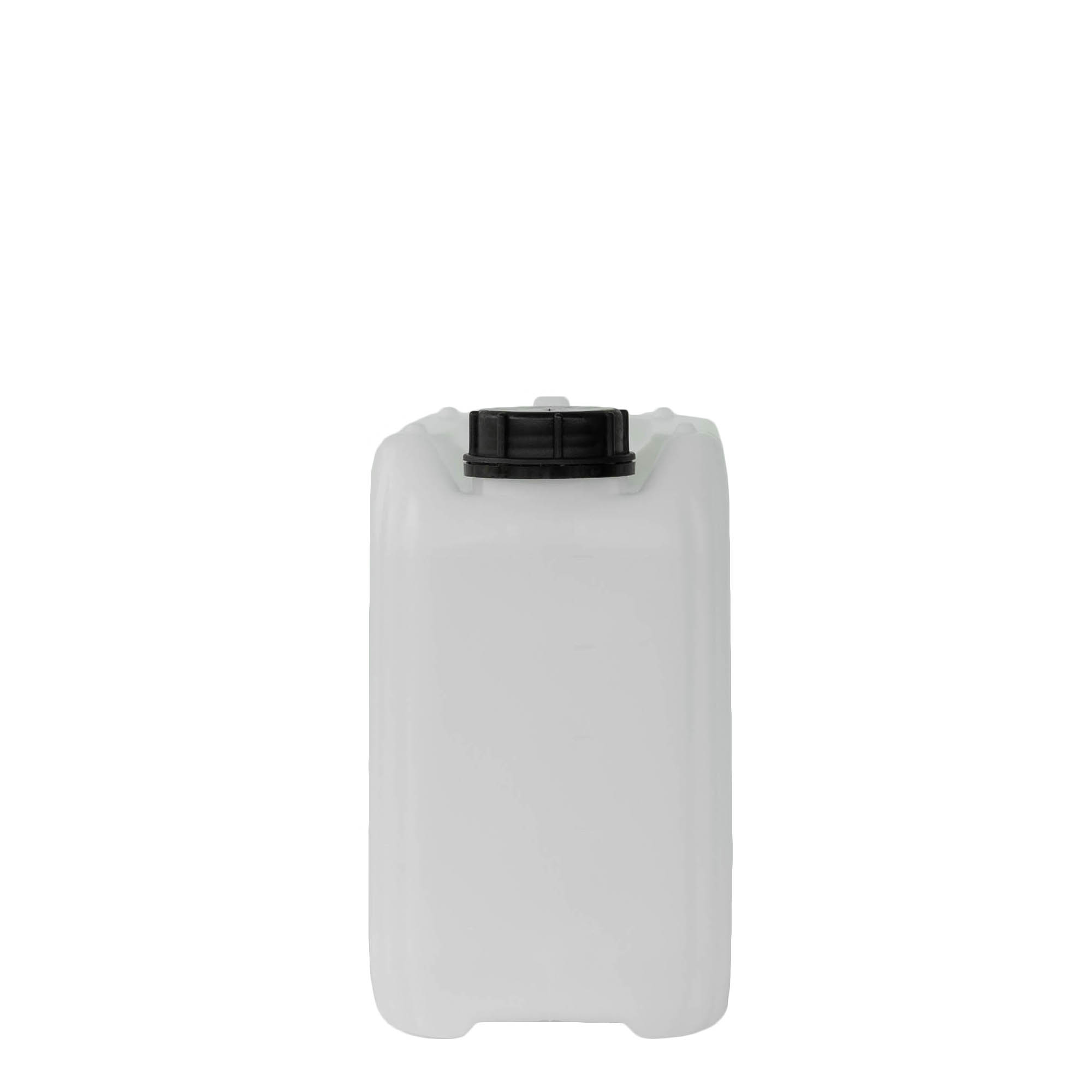 5 l kanister, rechthoekig, HDPE-kunststof, naturel, opening: ND 55