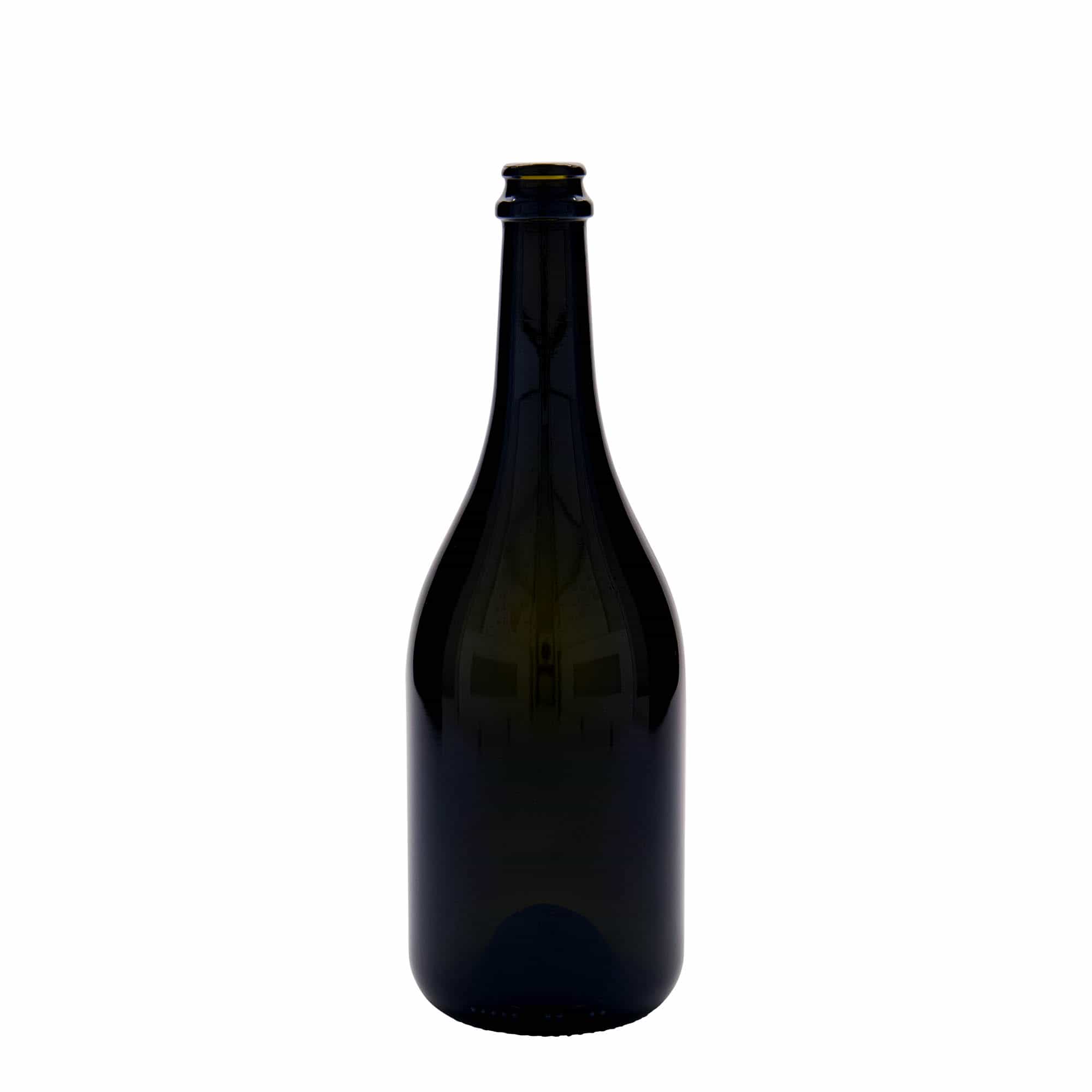Bierflesje 'Horta', 750 ml, glas, antiekgroen, monding: kroonkurk Bierflesje 'Horta', 750 ml, glas, antiekgroen, monding: kroonkurk
