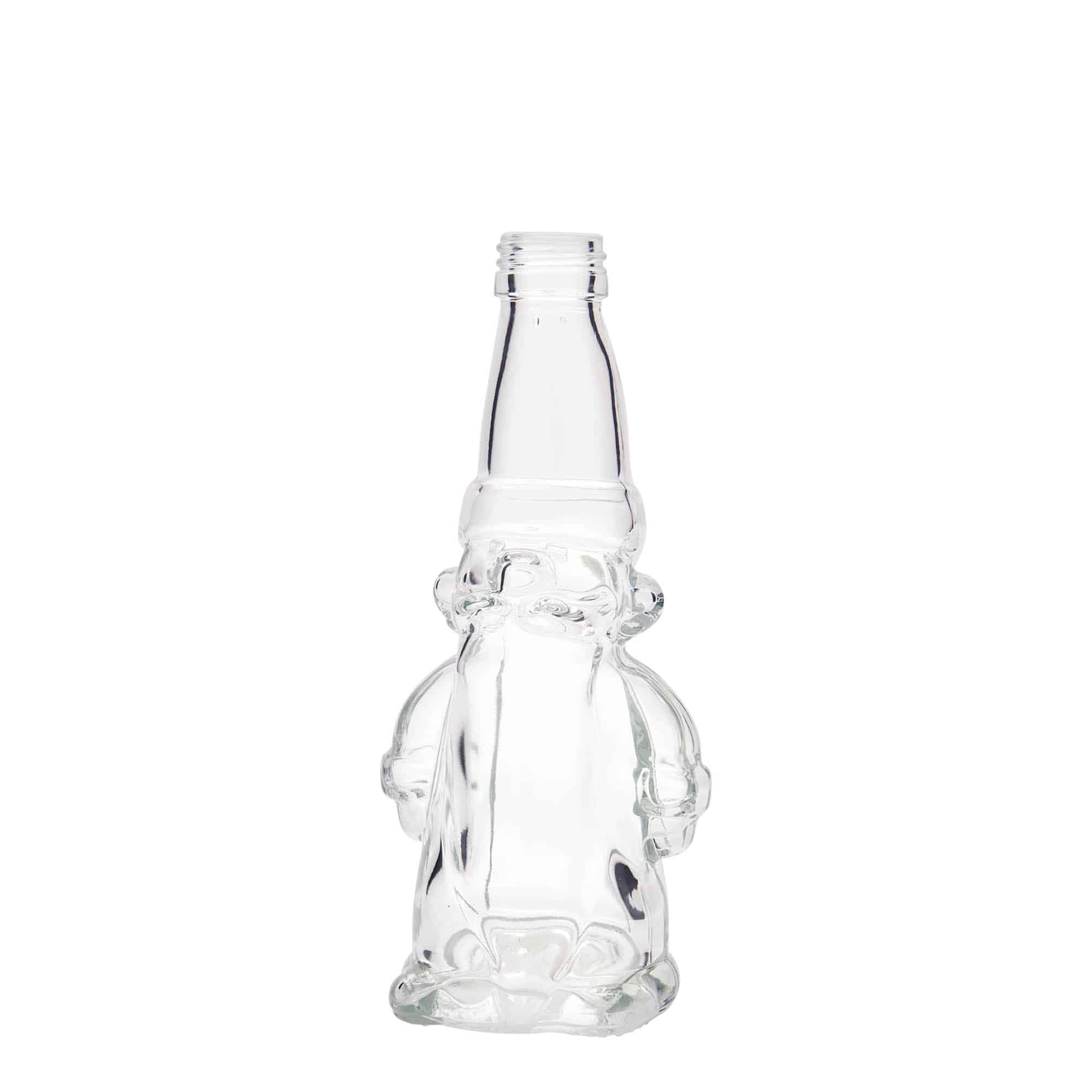 200 ml glazen fles 'Kerstkabouter', mondstuk: PP 28