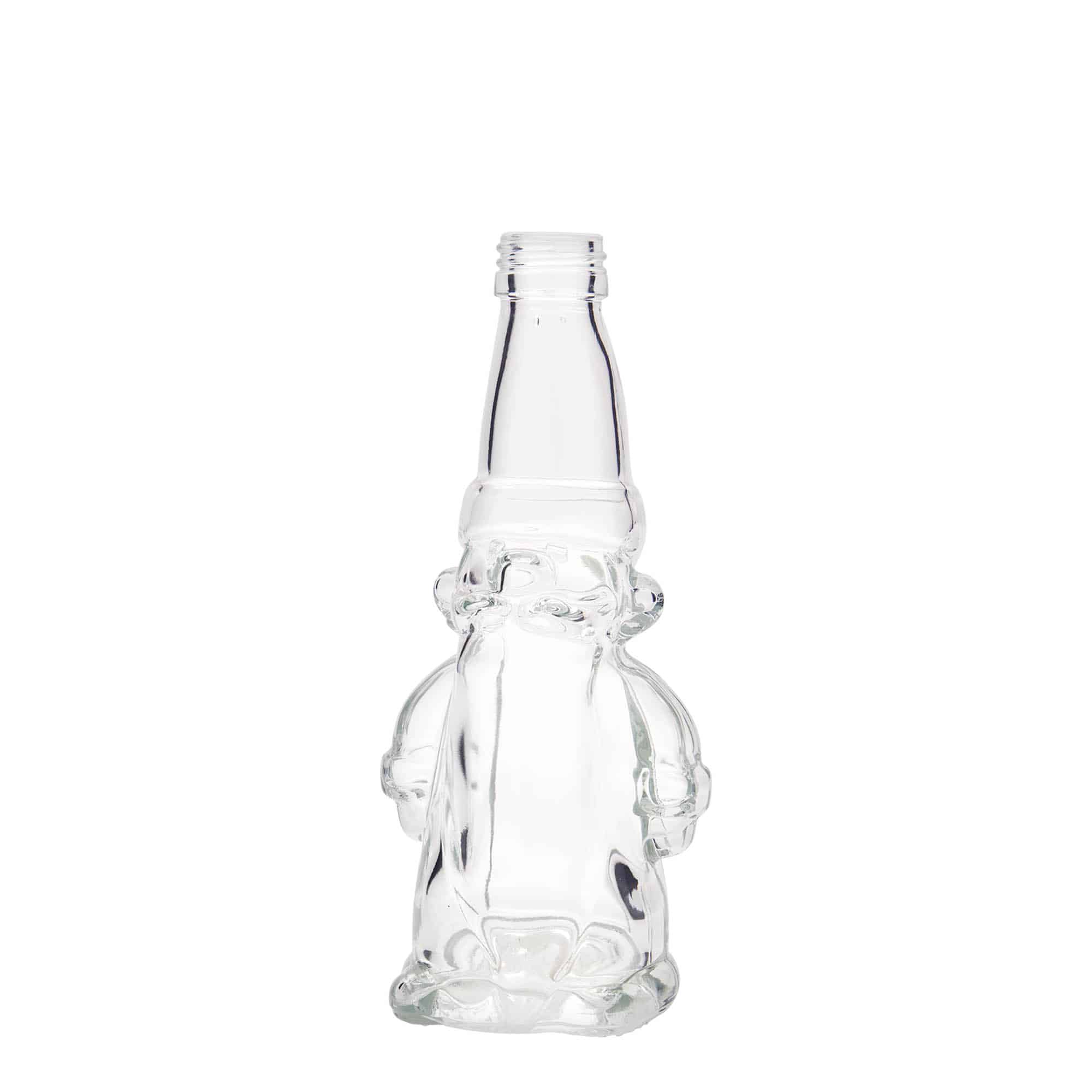 200 ml glazen fles 'Kerstkabouter', mondstuk: PP 28