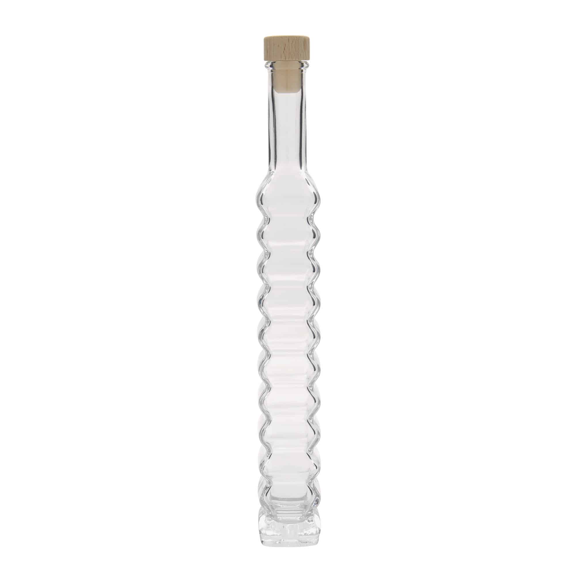 200 ml glazen fles 'Roma, vierkant, opening: kurk'