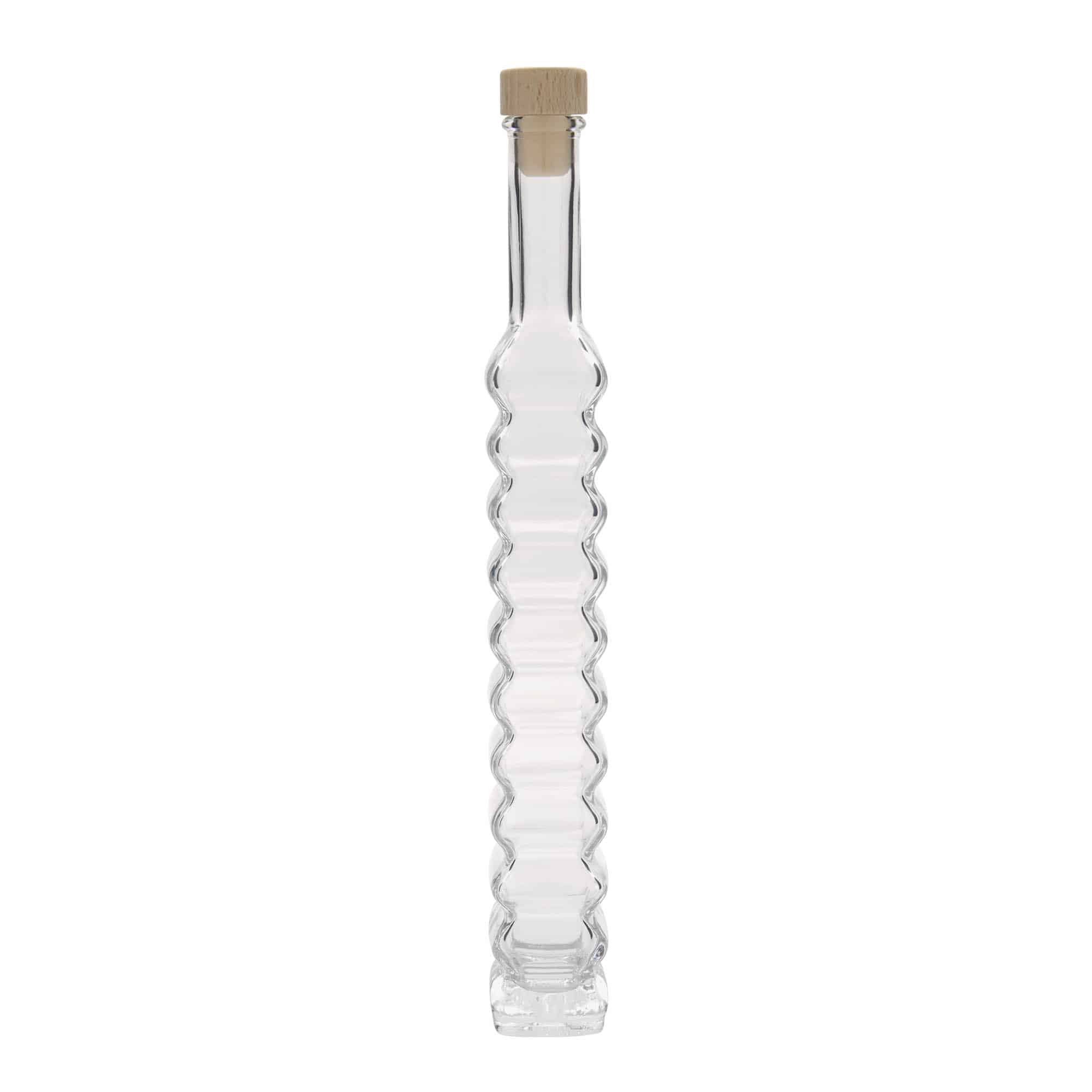 200 ml glazen fles 'Roma, vierkant, opening: kurk'