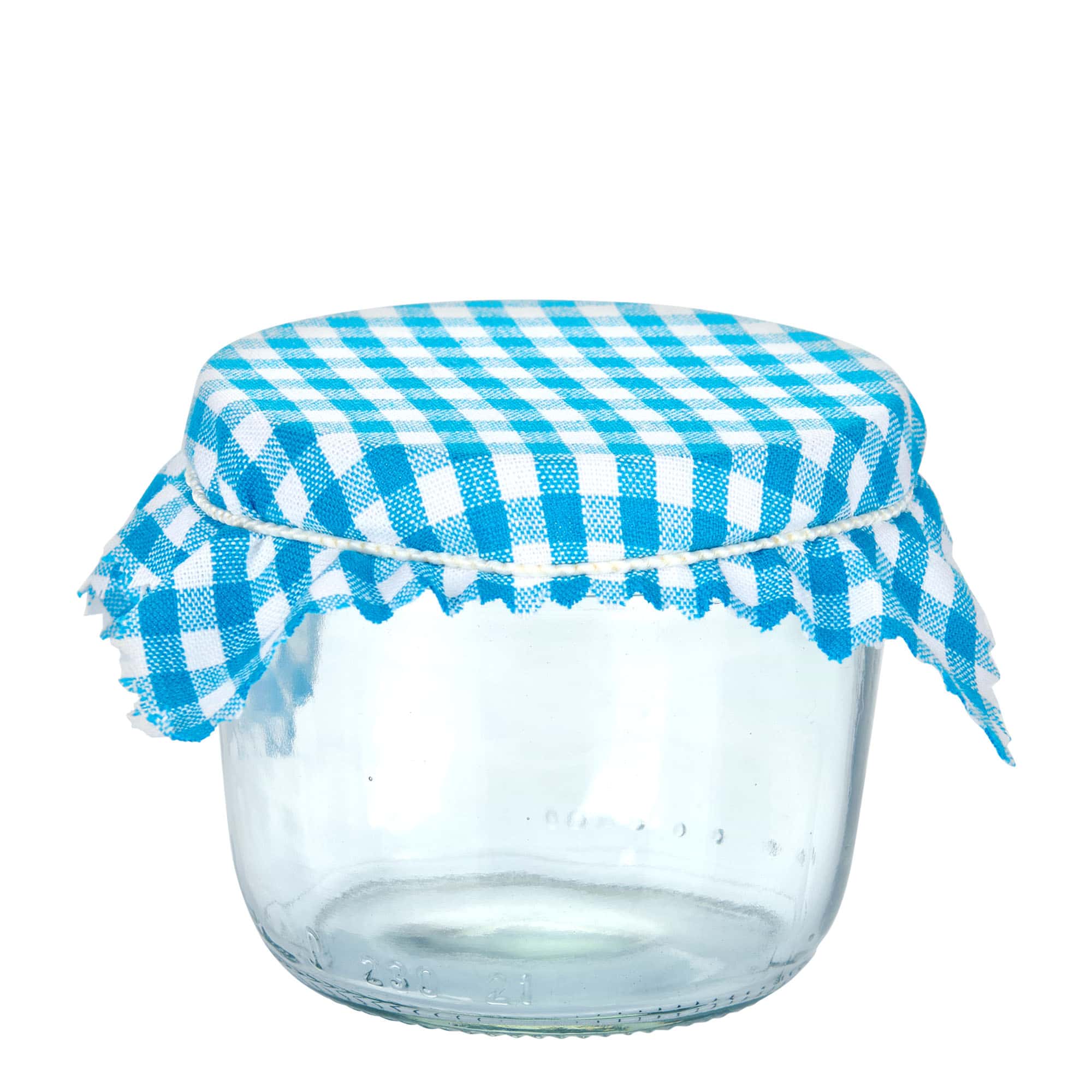 Stofdoekjes geruit 12x12, vierkant, textiel, blauw, opening: TO38-TO53