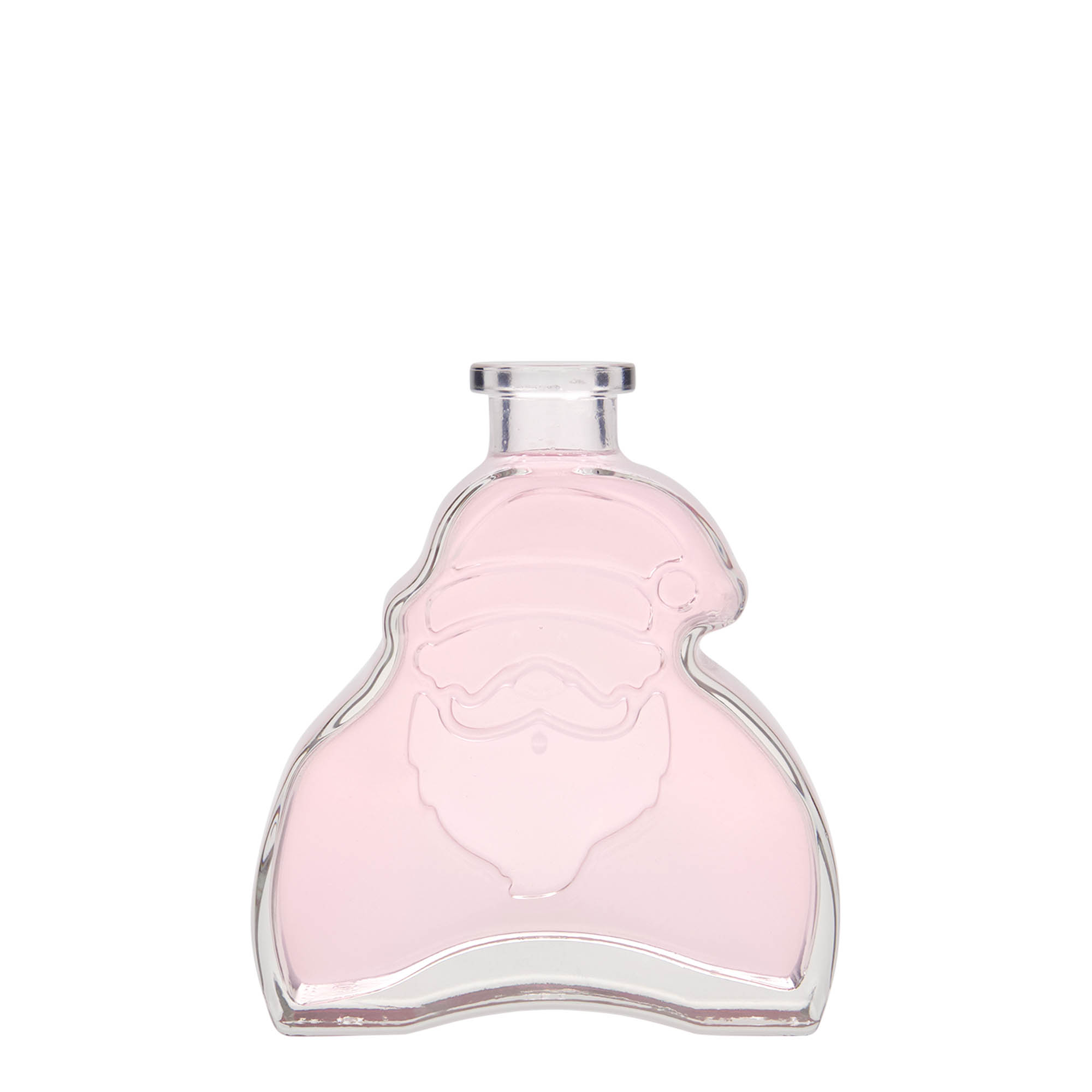 200 ml glazen fles 'Kerstman', opening: kurk