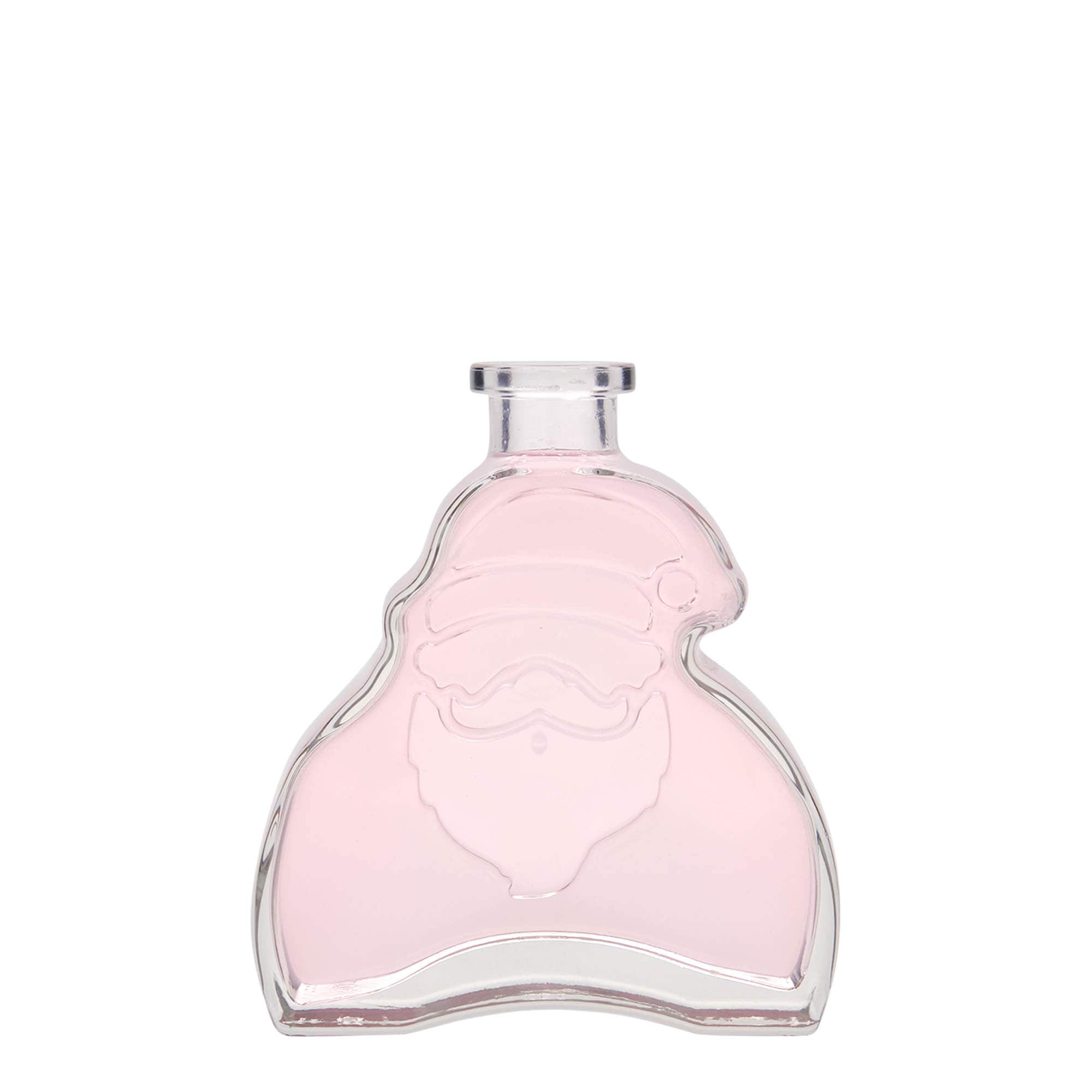 200 ml glazen fles 'Kerstman', opening: kurk