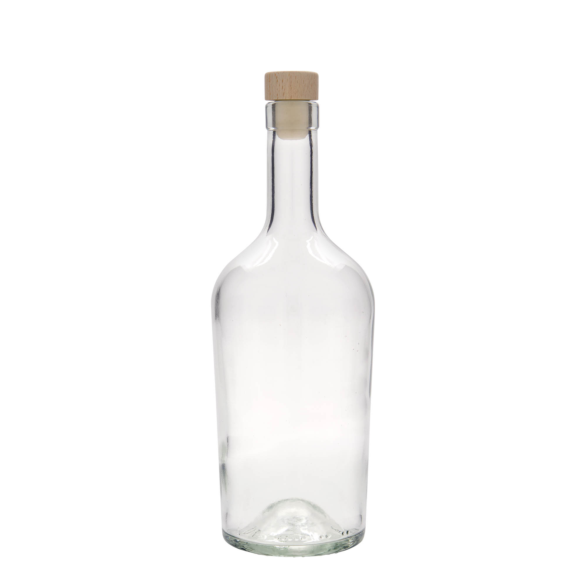 700 ml glazen fles 'Margarethe', hals: kurk 700 ml glazen fles 'Margarethe', hals: kurk