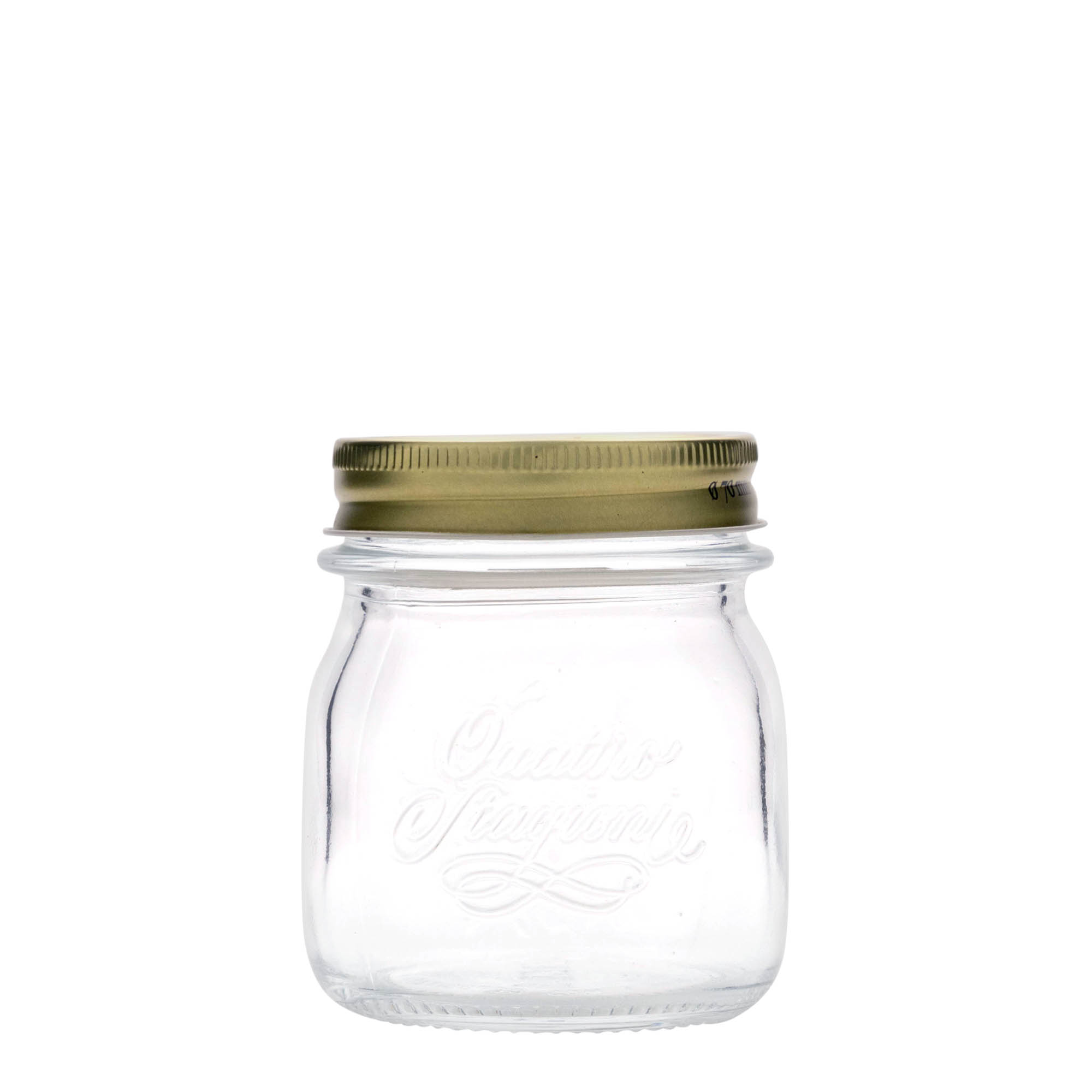 250 ml glas 'Quattro Stagioni', opening: schroefdop 250 ml glas 'Quattro Stagioni', opening: schroefdop