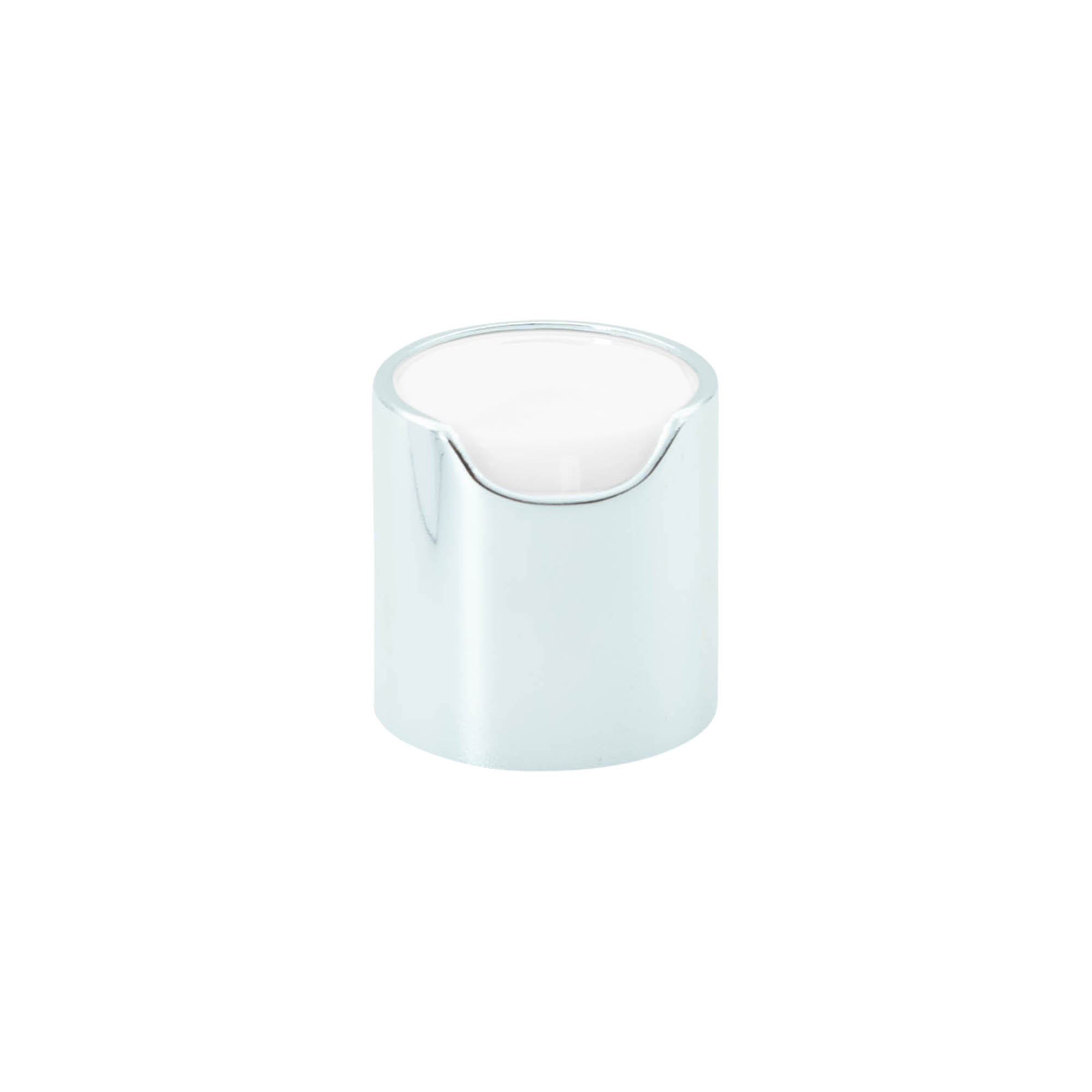 Schroefdop Disc Top, PP-kunststof, zilver, voor opening: 24/410